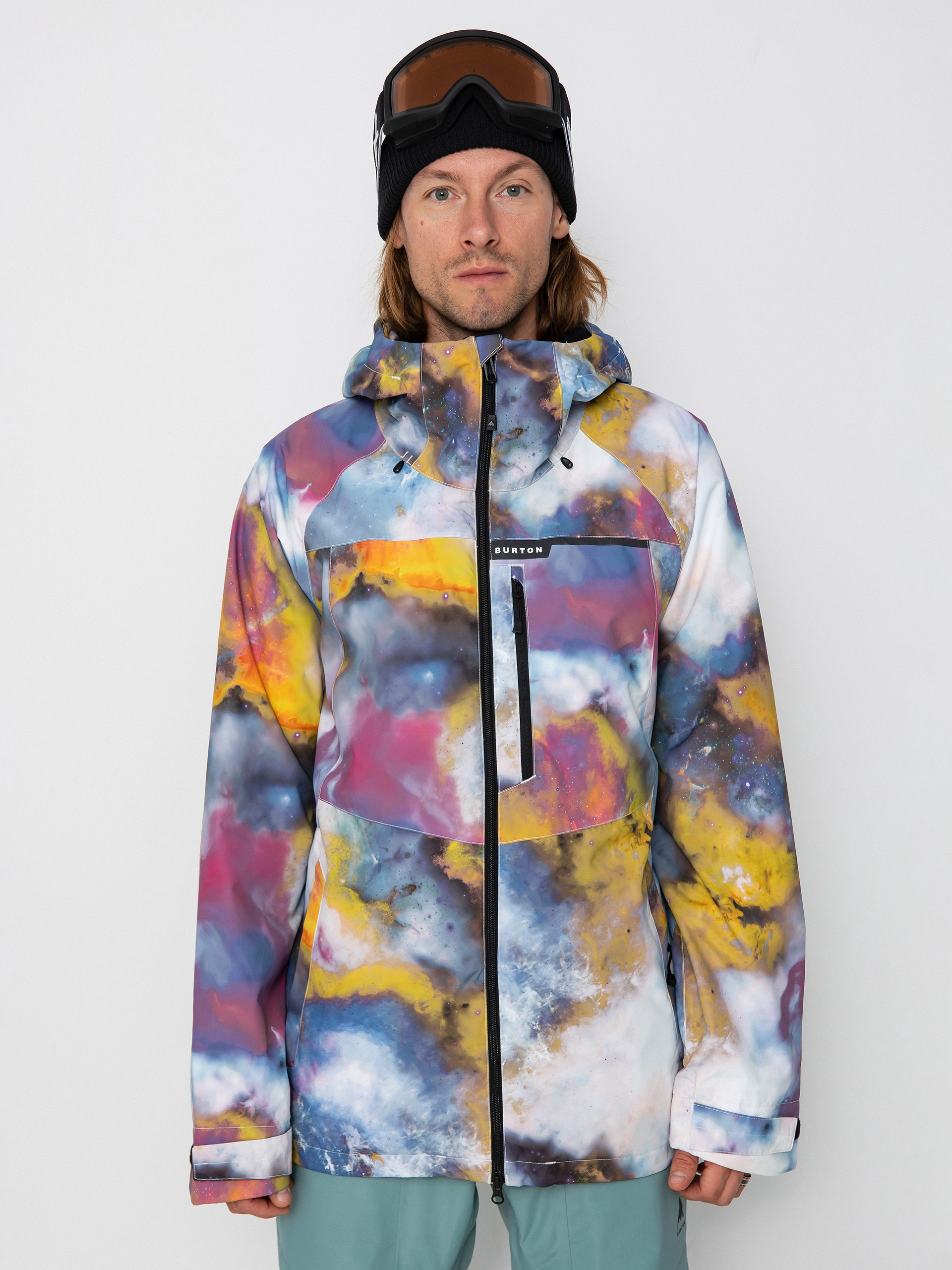 Pentru bărbați Geacă de snowboard Burton Lodgepole (stout white voyager)