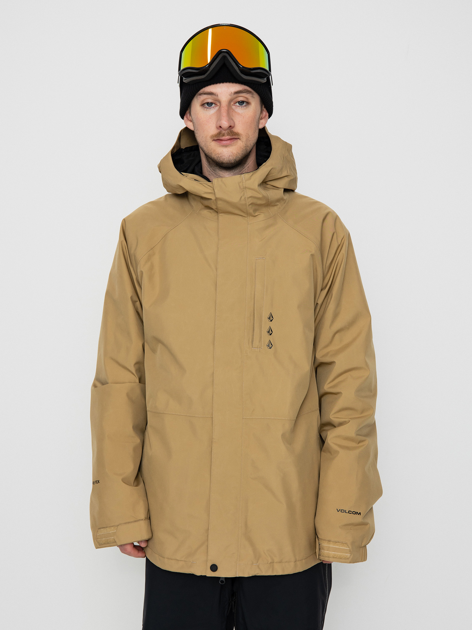 Pentru bărbați Geacă de snowboard Volcom Dua Ins Gore (dark khaki)