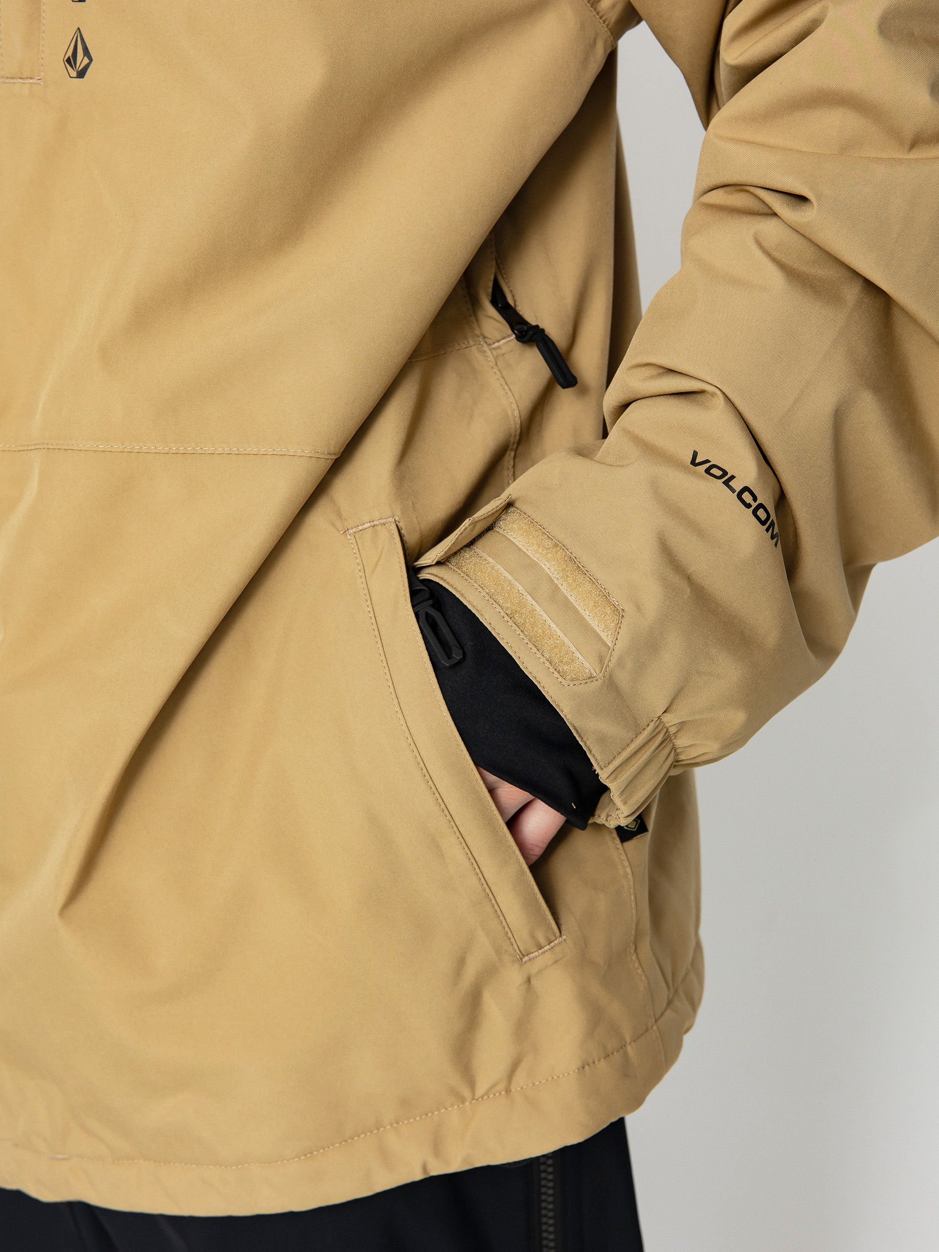 Pentru bărbați Geacă de snowboard Volcom Dua Ins Gore (dark khaki)