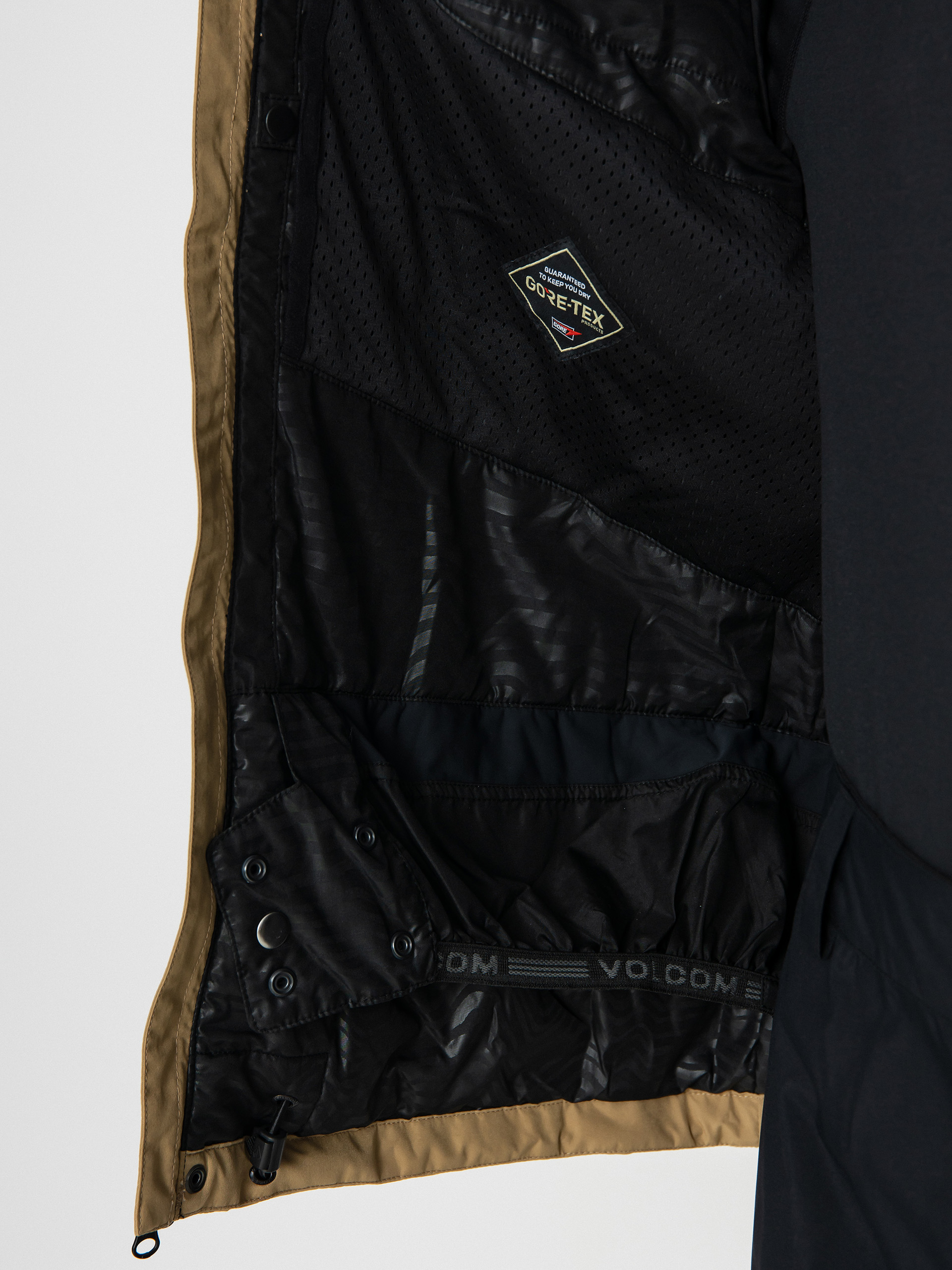 Pentru bărbați Geacă de snowboard Volcom Dua Ins Gore (dark khaki)