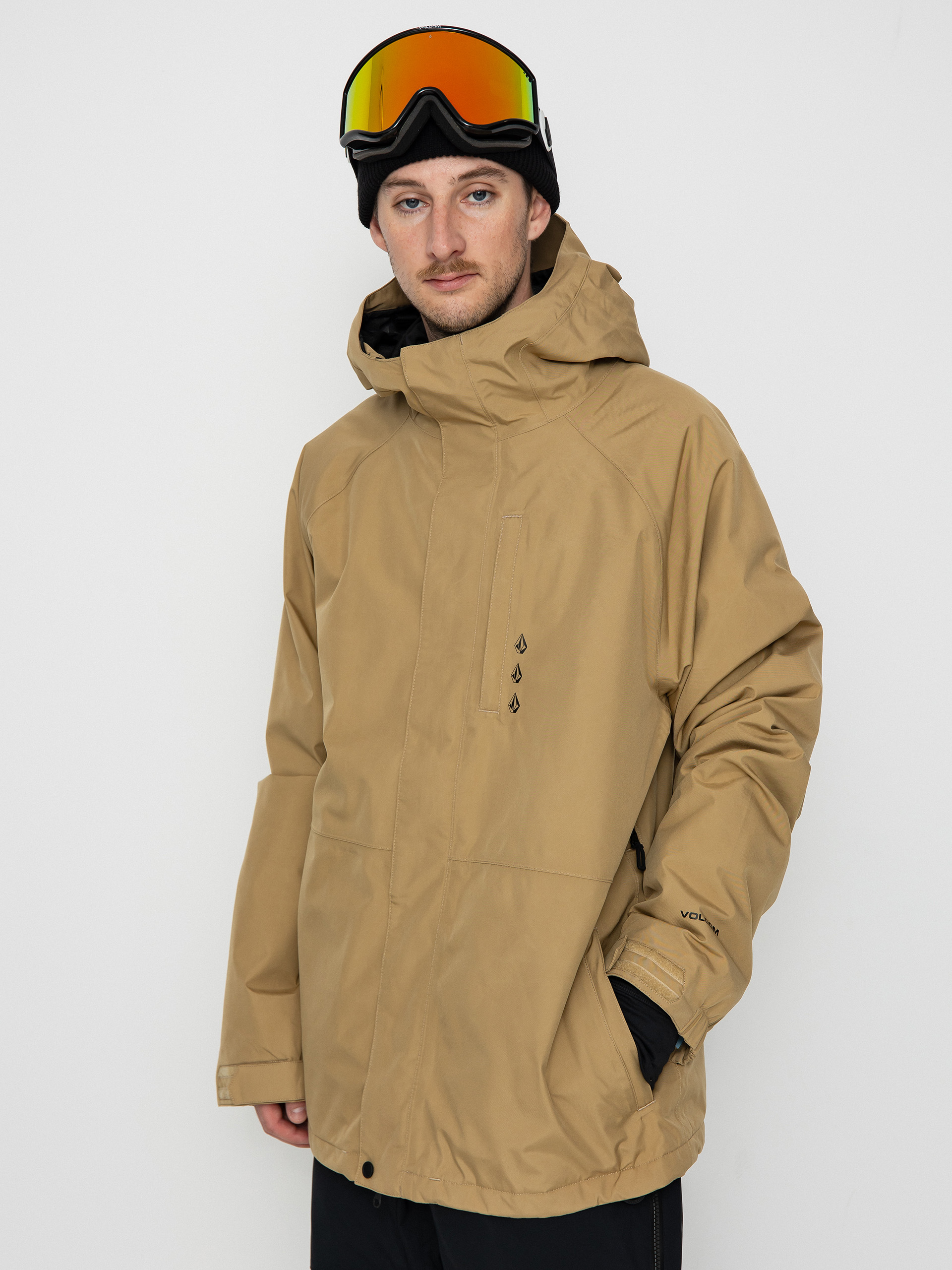 Pentru bărbați Geacă de snowboard Volcom Dua Ins Gore (dark khaki)