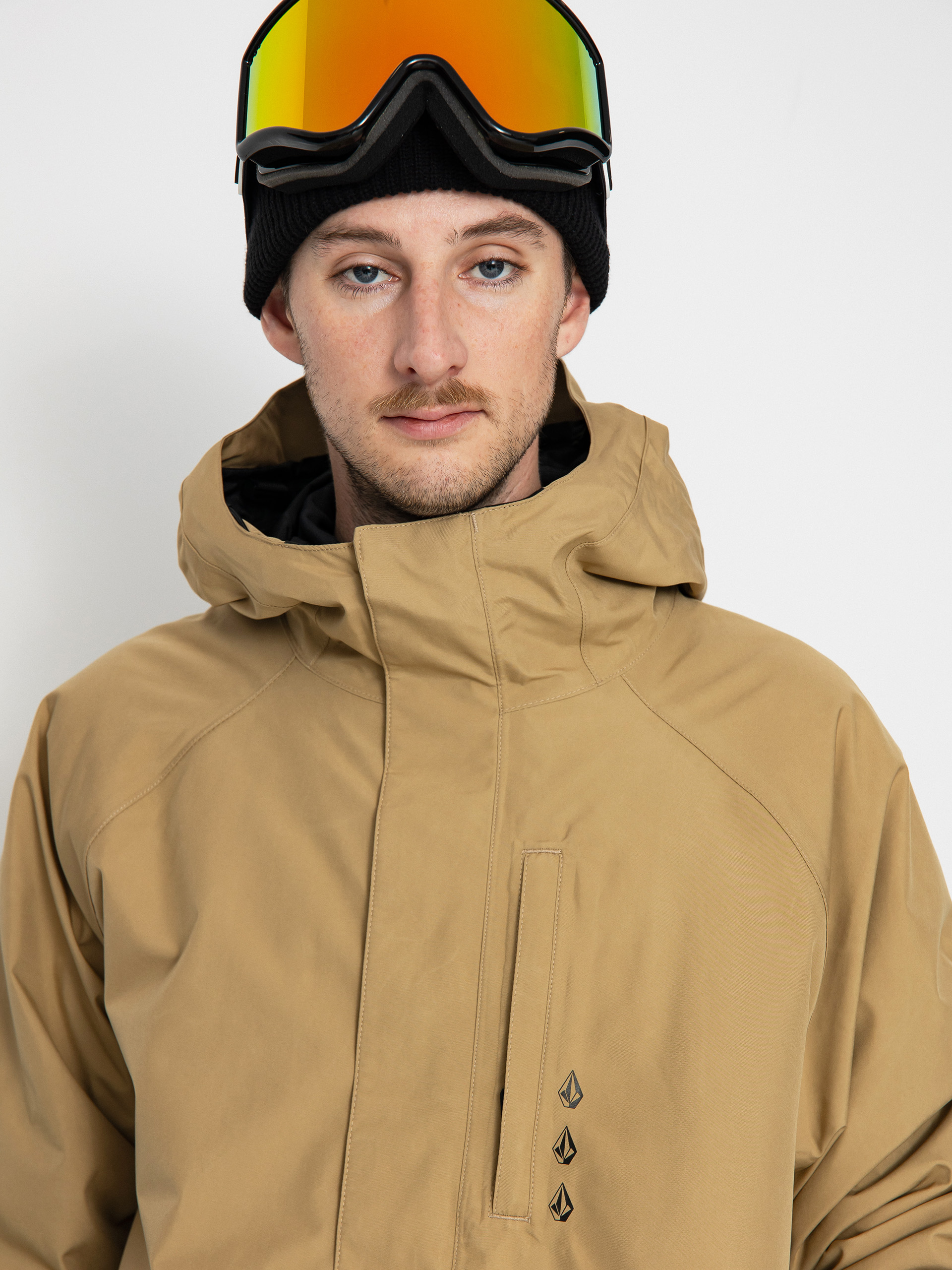 Pentru bărbați Geacă de snowboard Volcom Dua Ins Gore (dark khaki)