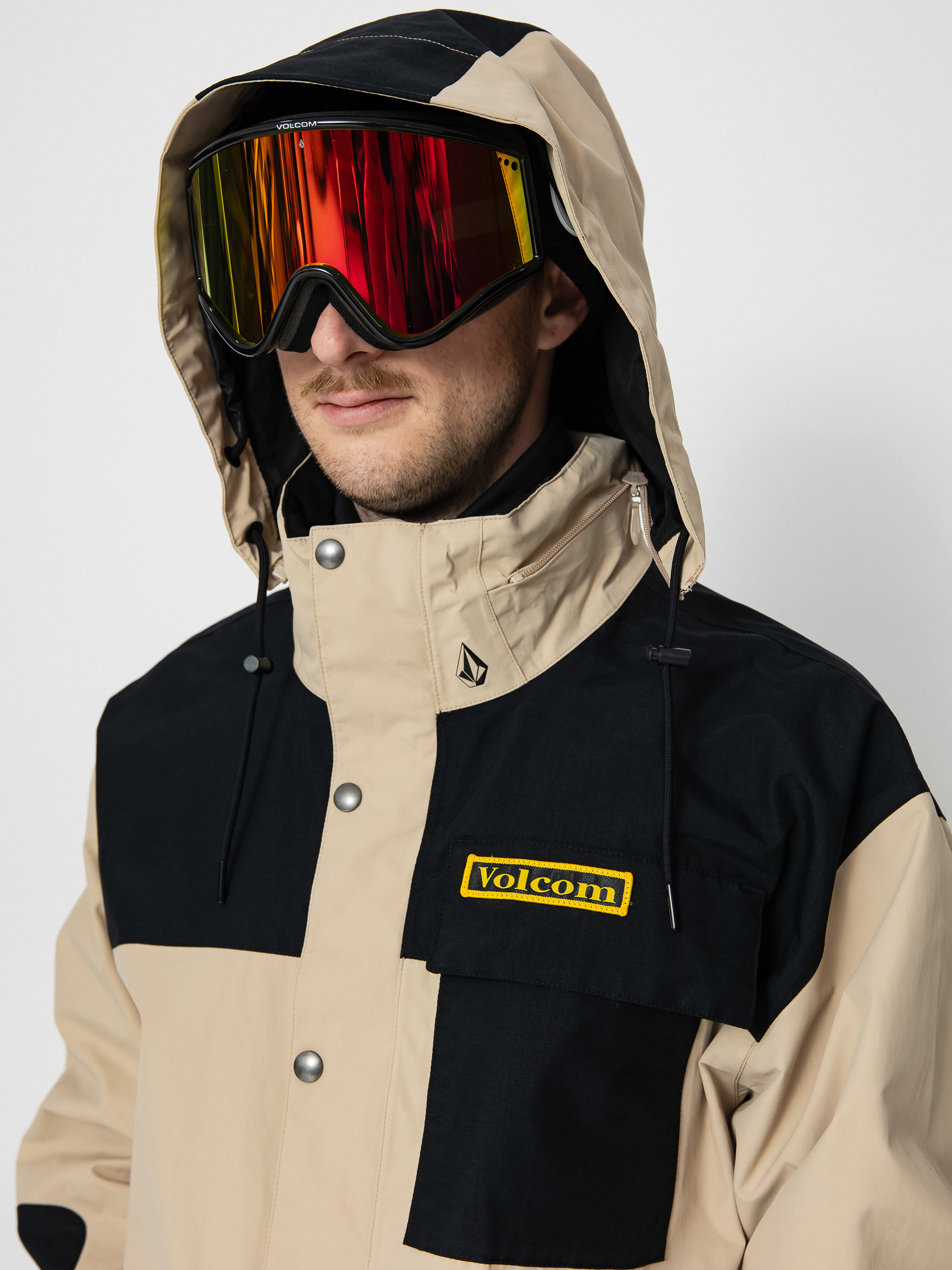 Pentru bărbați Geacă de snowboard Volcom Longo Gore Tex (khakiest)