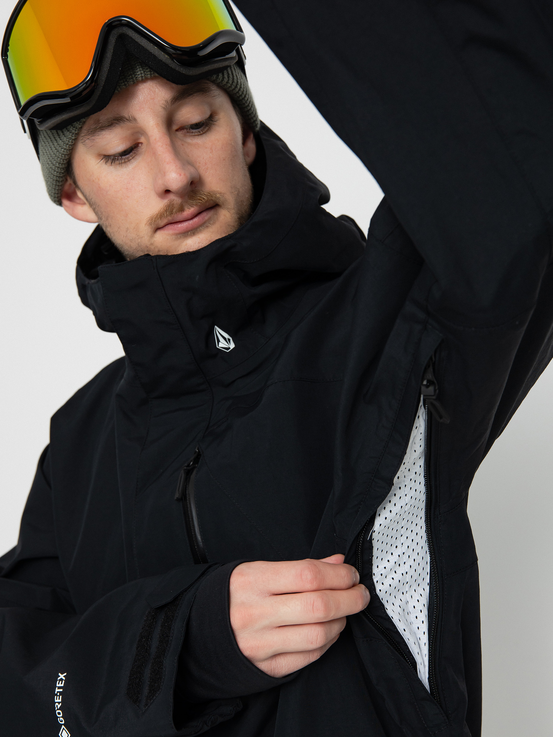 Pentru bărbați Geacă de snowboard Volcom L Gore Tex (black)
