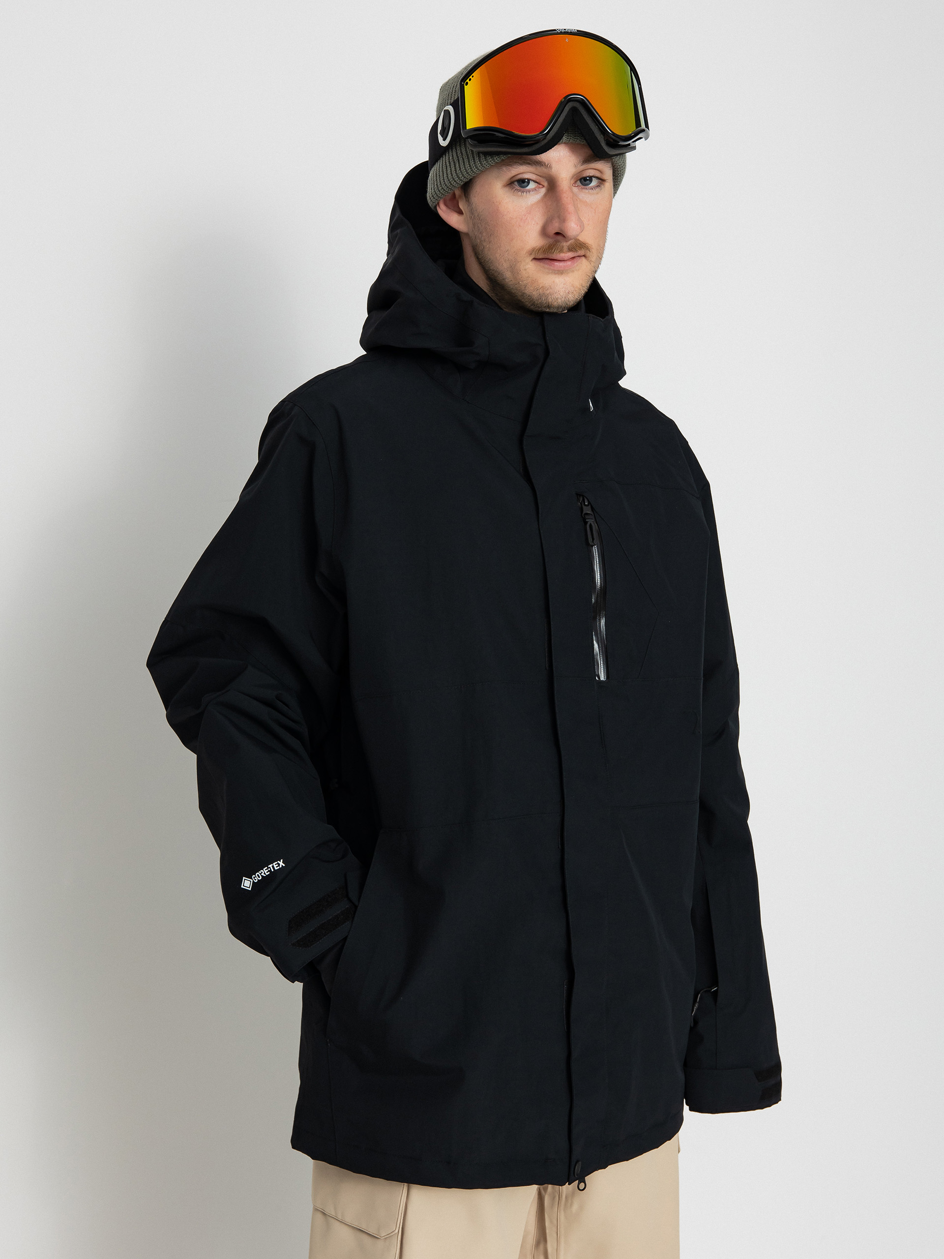 Pentru bărbați Geacă de snowboard Volcom L Gore Tex (black)