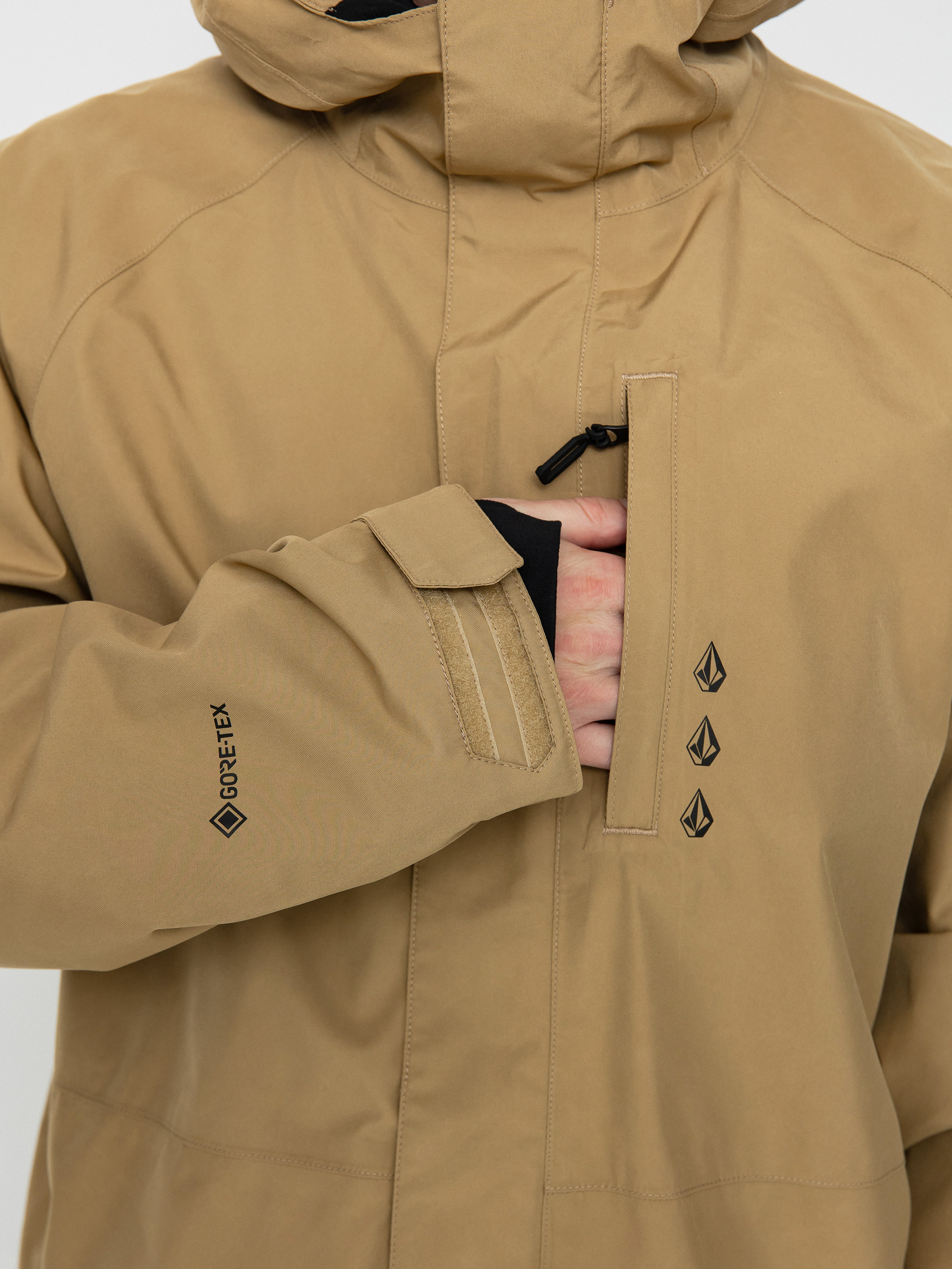 Pentru bărbați Geacă de snowboard Volcom Dua Gore Tex (dark khaki)