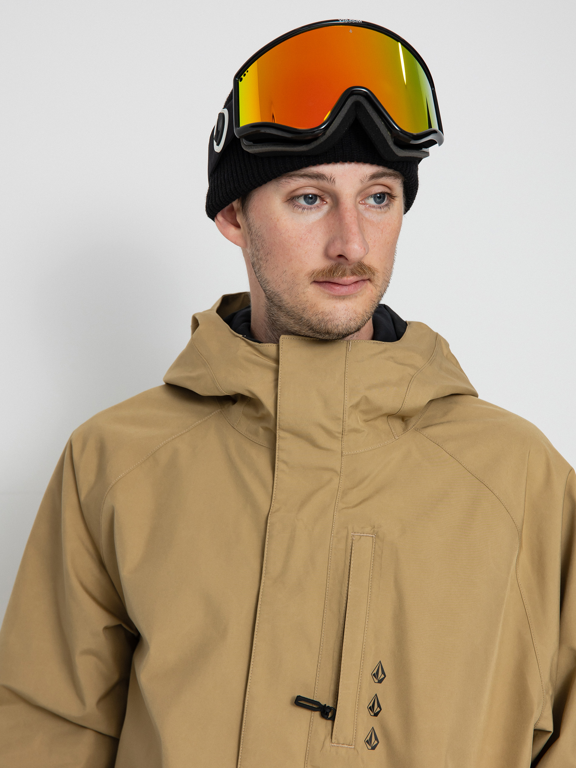 Pentru bărbați Geacă de snowboard Volcom Dua Gore Tex (dark khaki)
