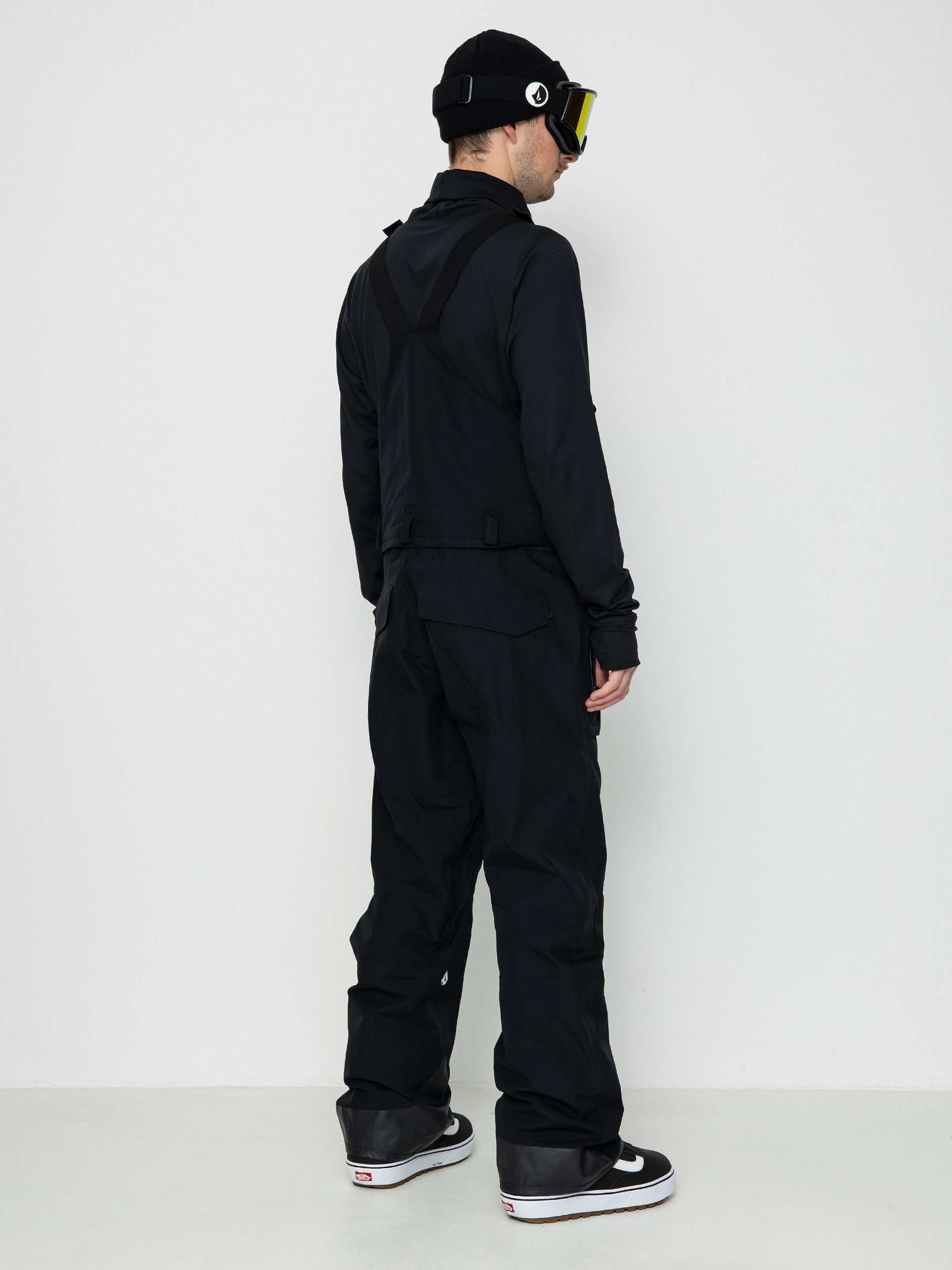 Pentru bărbați Pantaloni pentru snowboard Volcom Rain Gore Tex Bib Overall (black)