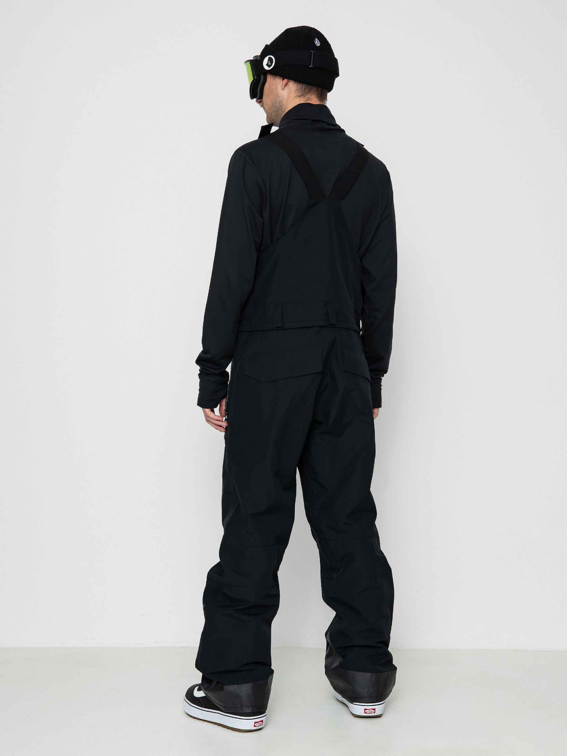 Pentru bărbați Pantaloni pentru snowboard Volcom Rain Gore Tex Bib Overall (black)
