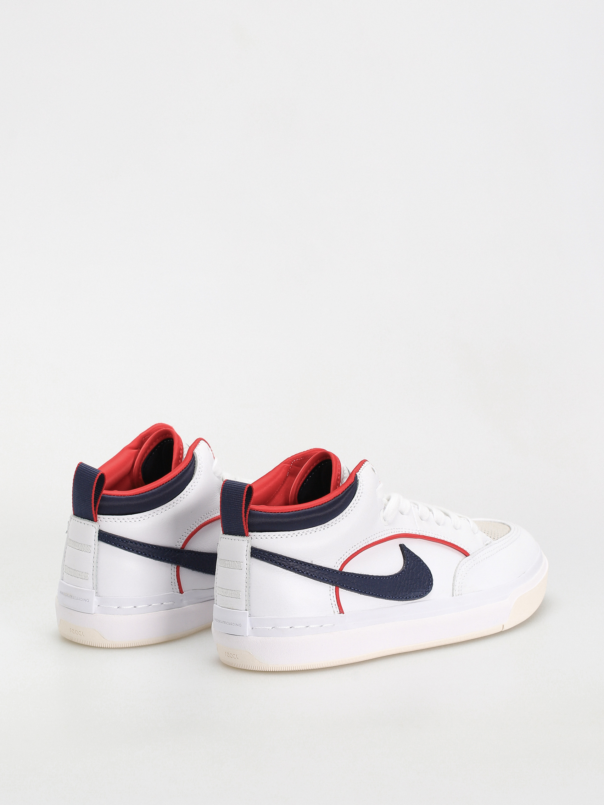 Pantofi Nike SB React Leo Premium (white/midnight navy university red white)