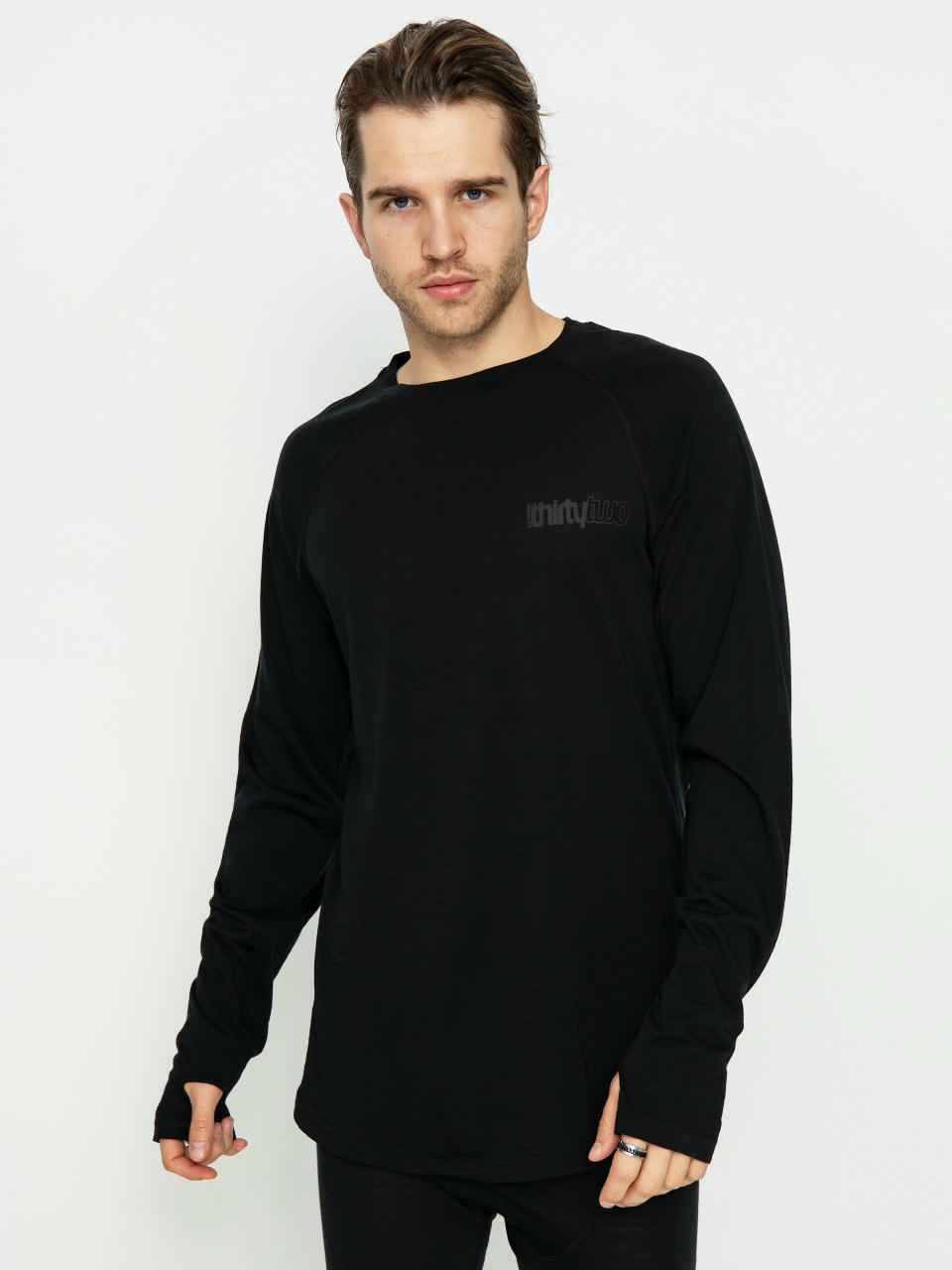 Lenjerie de corp ThirtyTwo Ridelite Merino Ls (black/black)