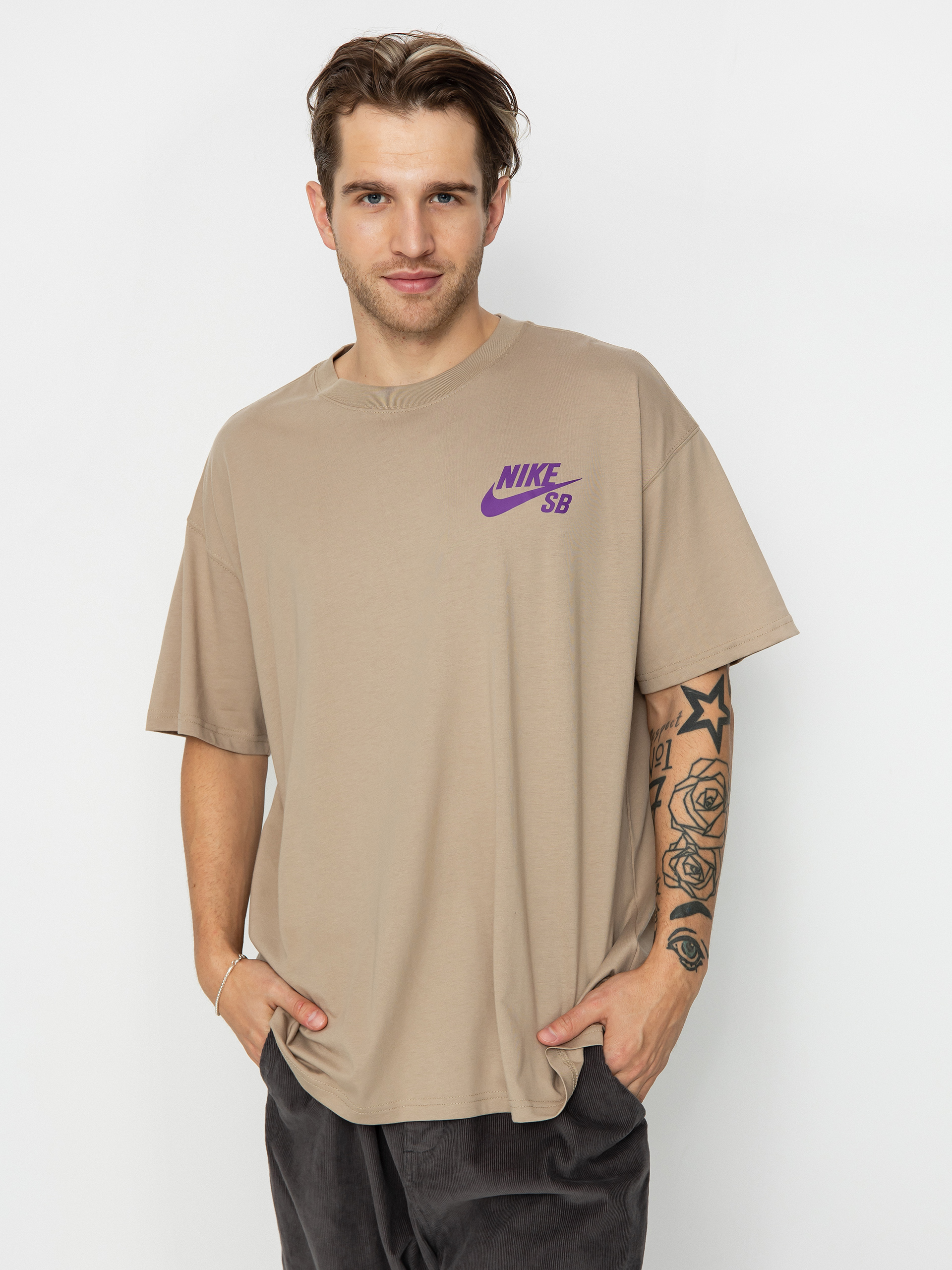 Tricou Nike SB Logo LBR (khaki)