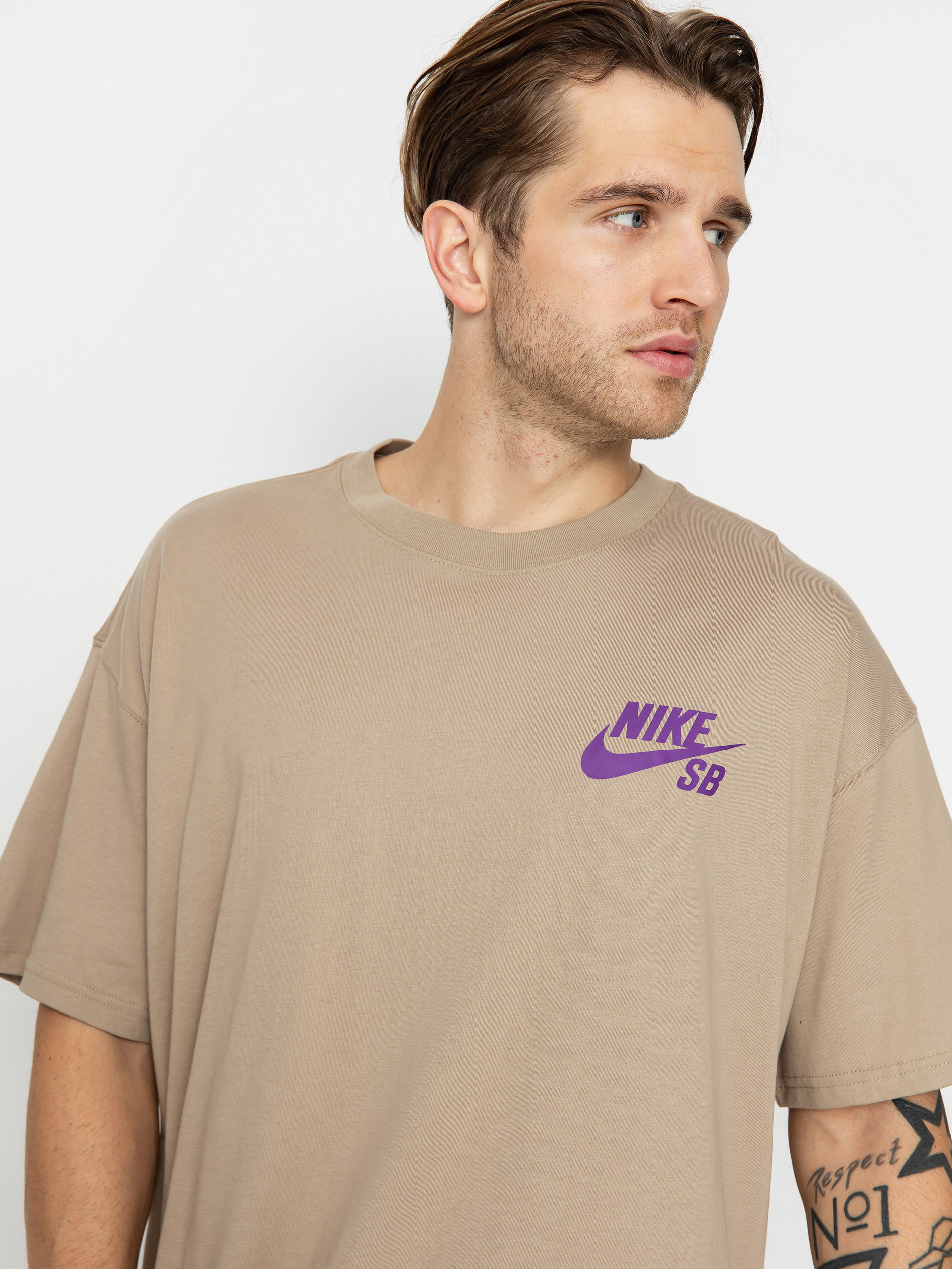 Tricou Nike SB Logo LBR (khaki)