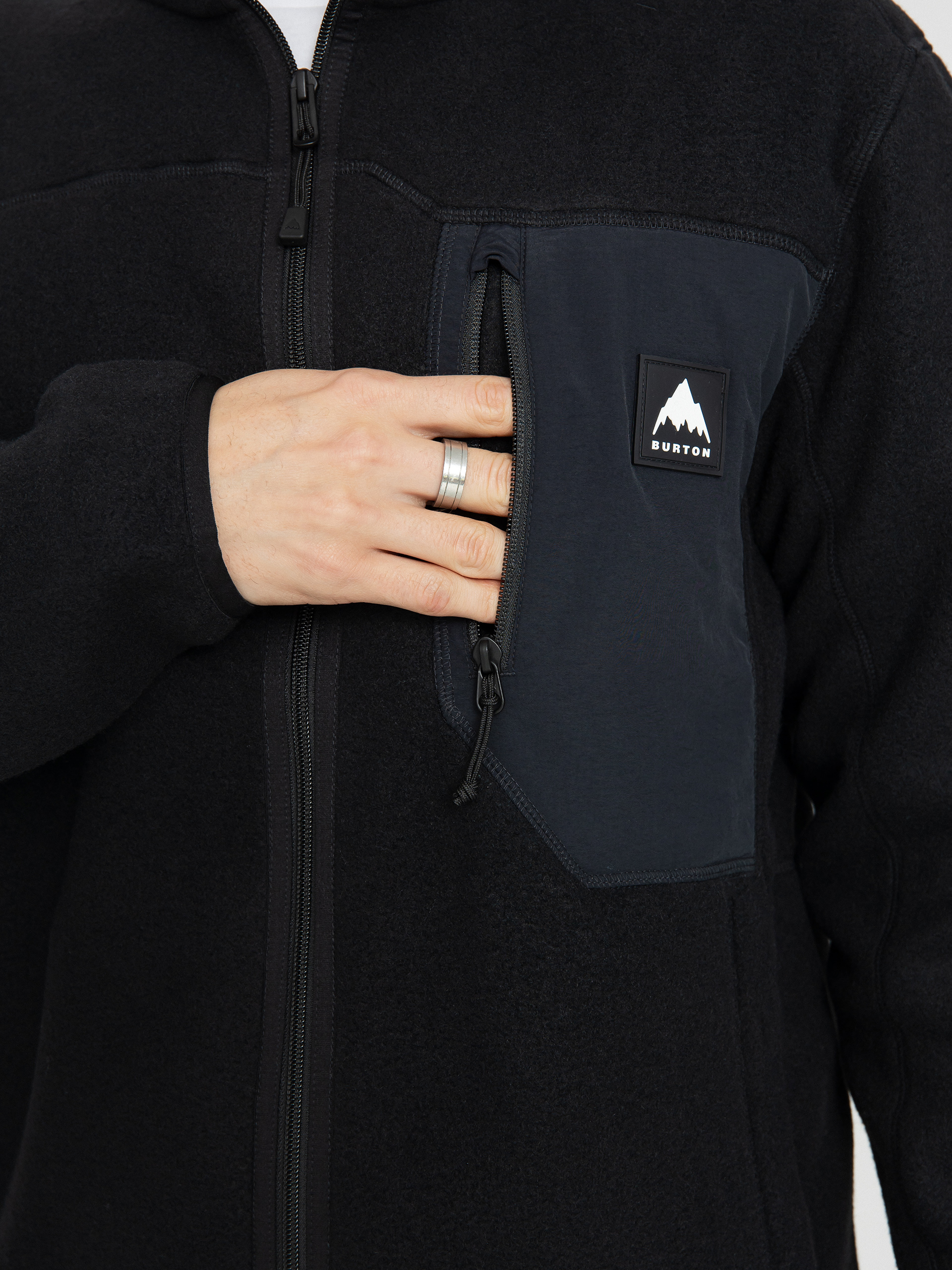 Hanorac cu glugă Burton Cinder ZHD (true black)