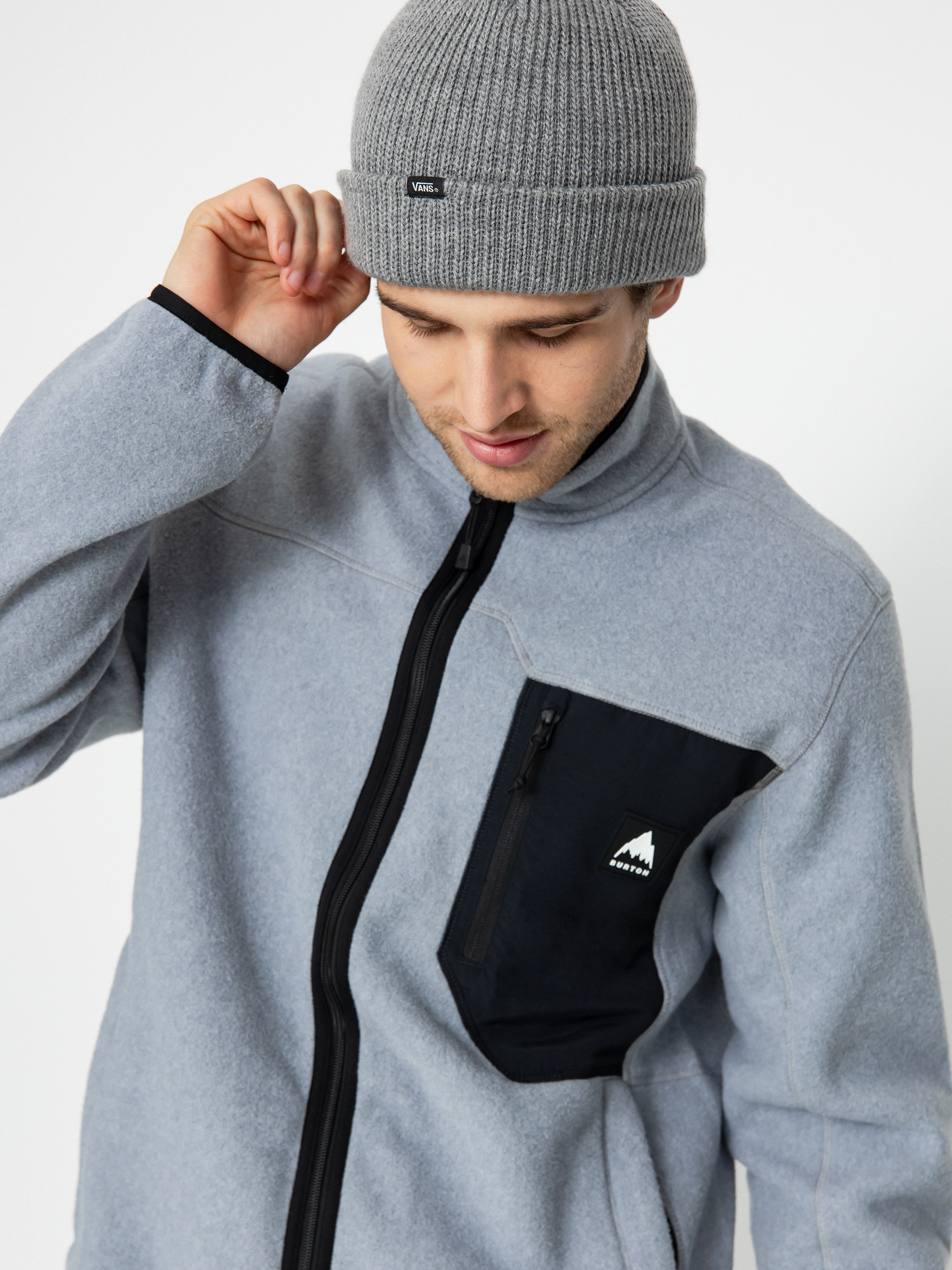 Hanorac cu glugă Burton Cinder ZHD (gray heather)