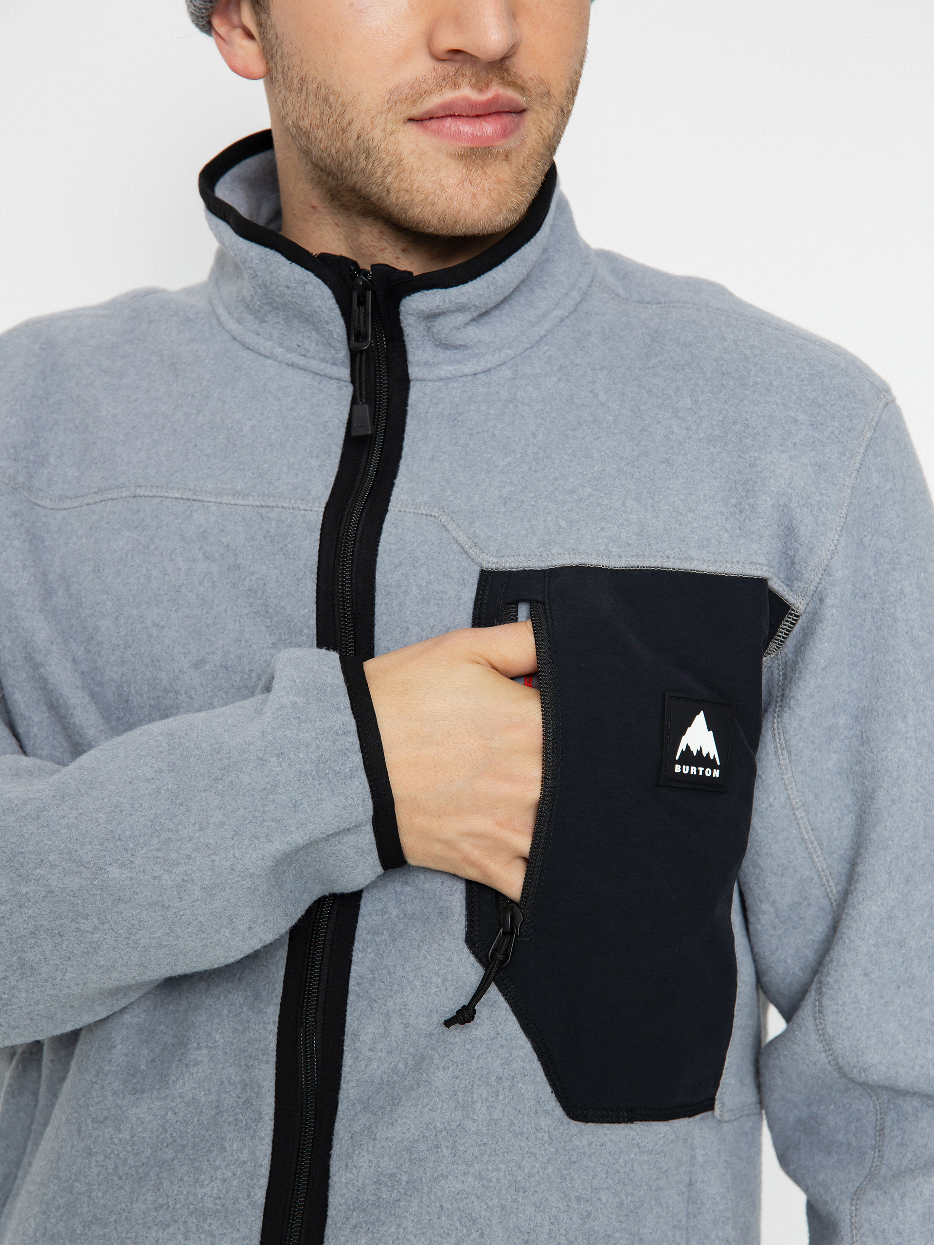 Hanorac cu glugă Burton Cinder ZHD (gray heather)