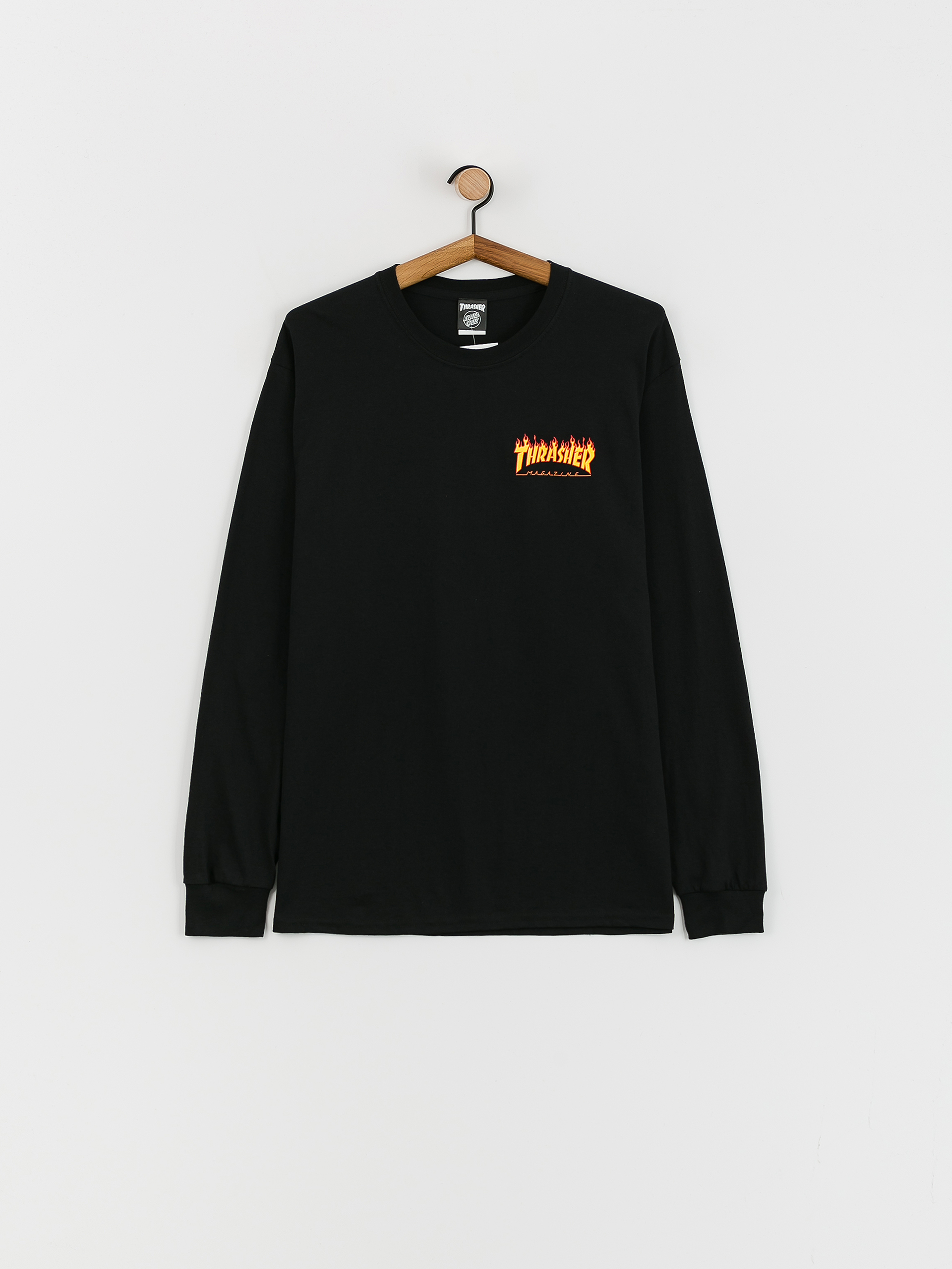 Longsleeve Santa Cruz X Thrasher Flame Dot (black)