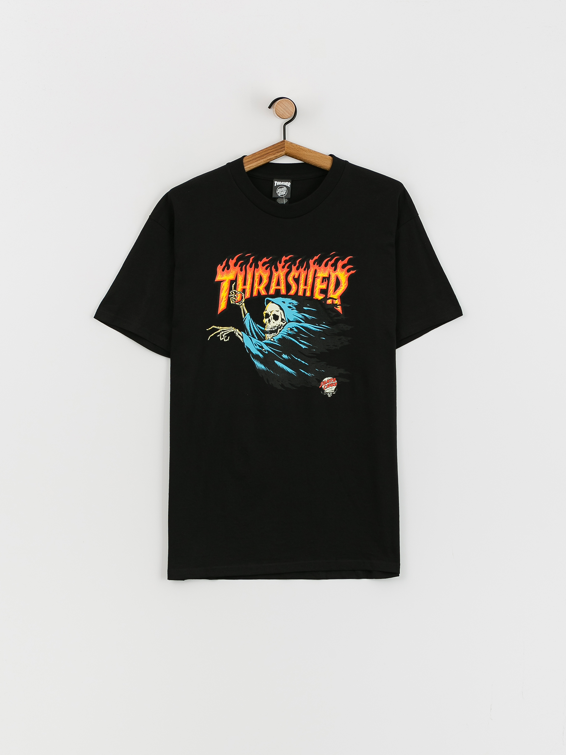 Tricou Santa Cruz X Thrasher O'Brien Reaper (black)