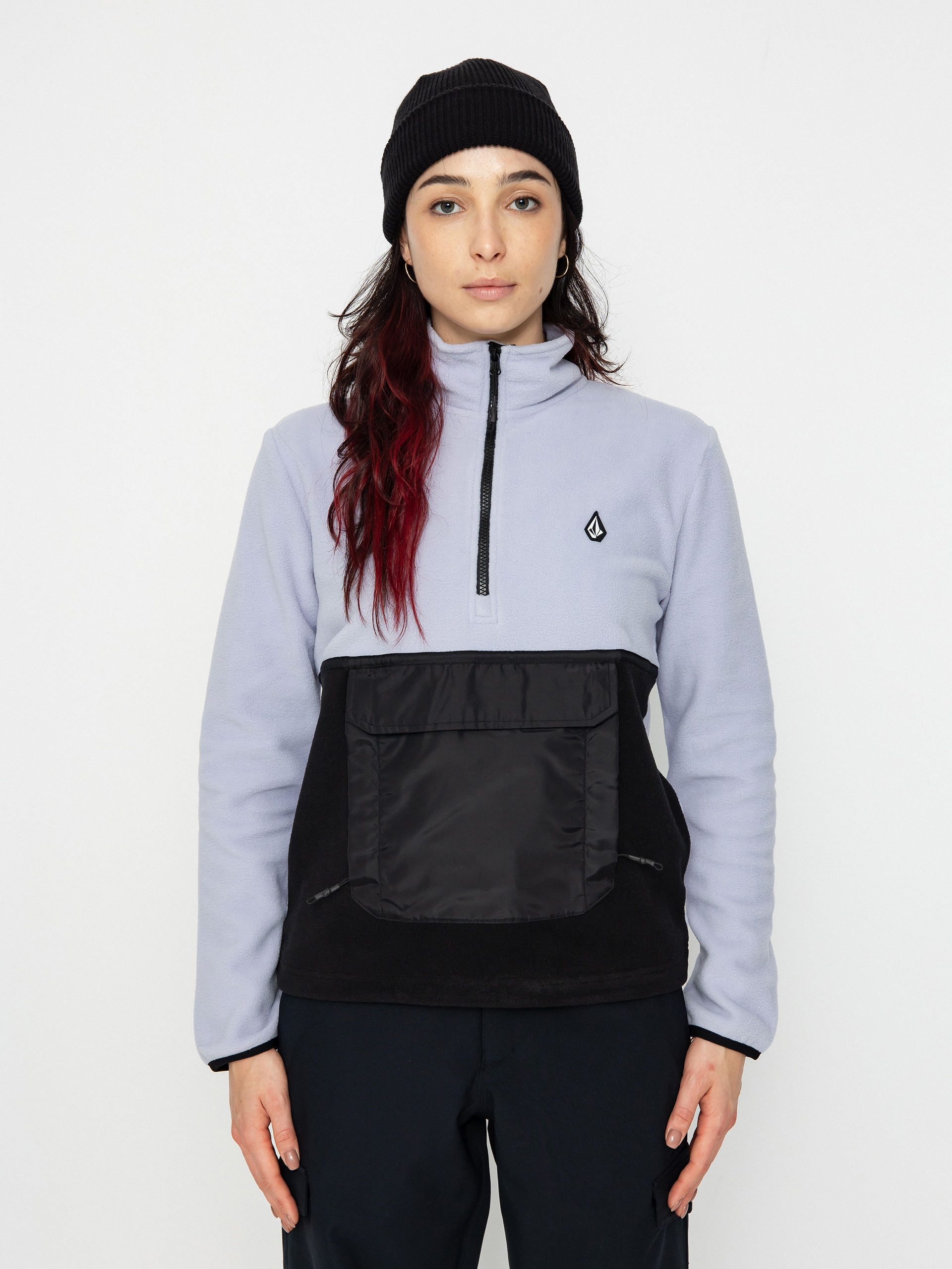 Hanorac termic Volcom Polar 1/2 Zip Wmn (lilac ash)