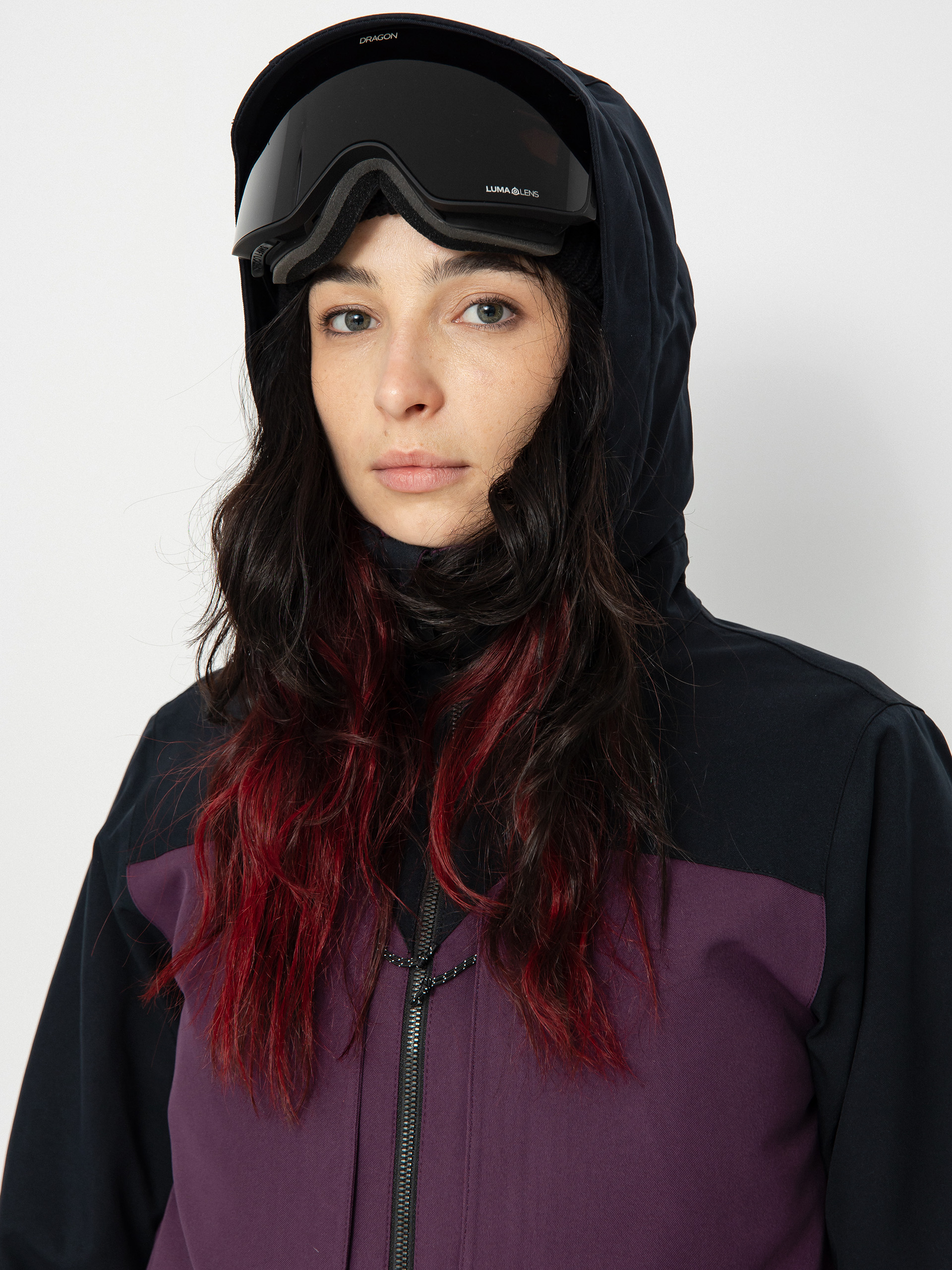 Pentru femei Geacă de snowboard Volcom Shelter 3D Stretch (blackberry)