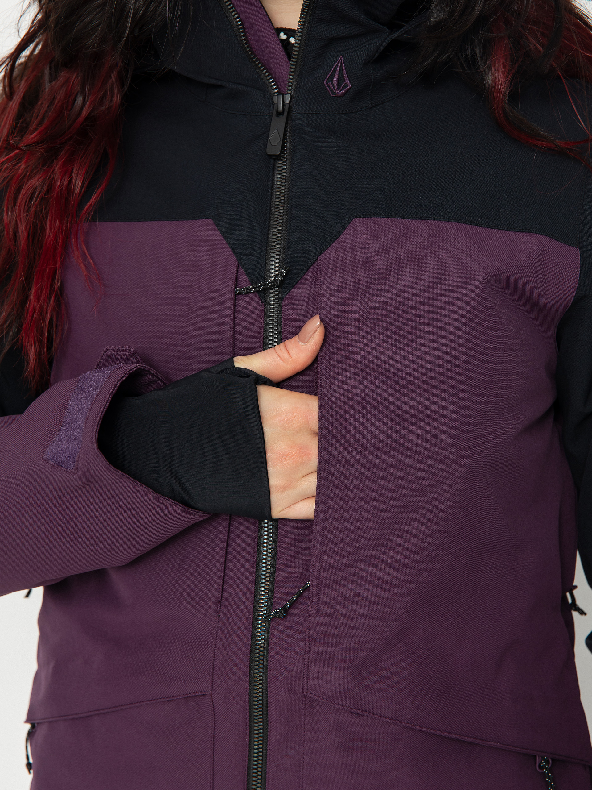 Pentru femei Geacă de snowboard Volcom Shelter 3D Stretch (blackberry)