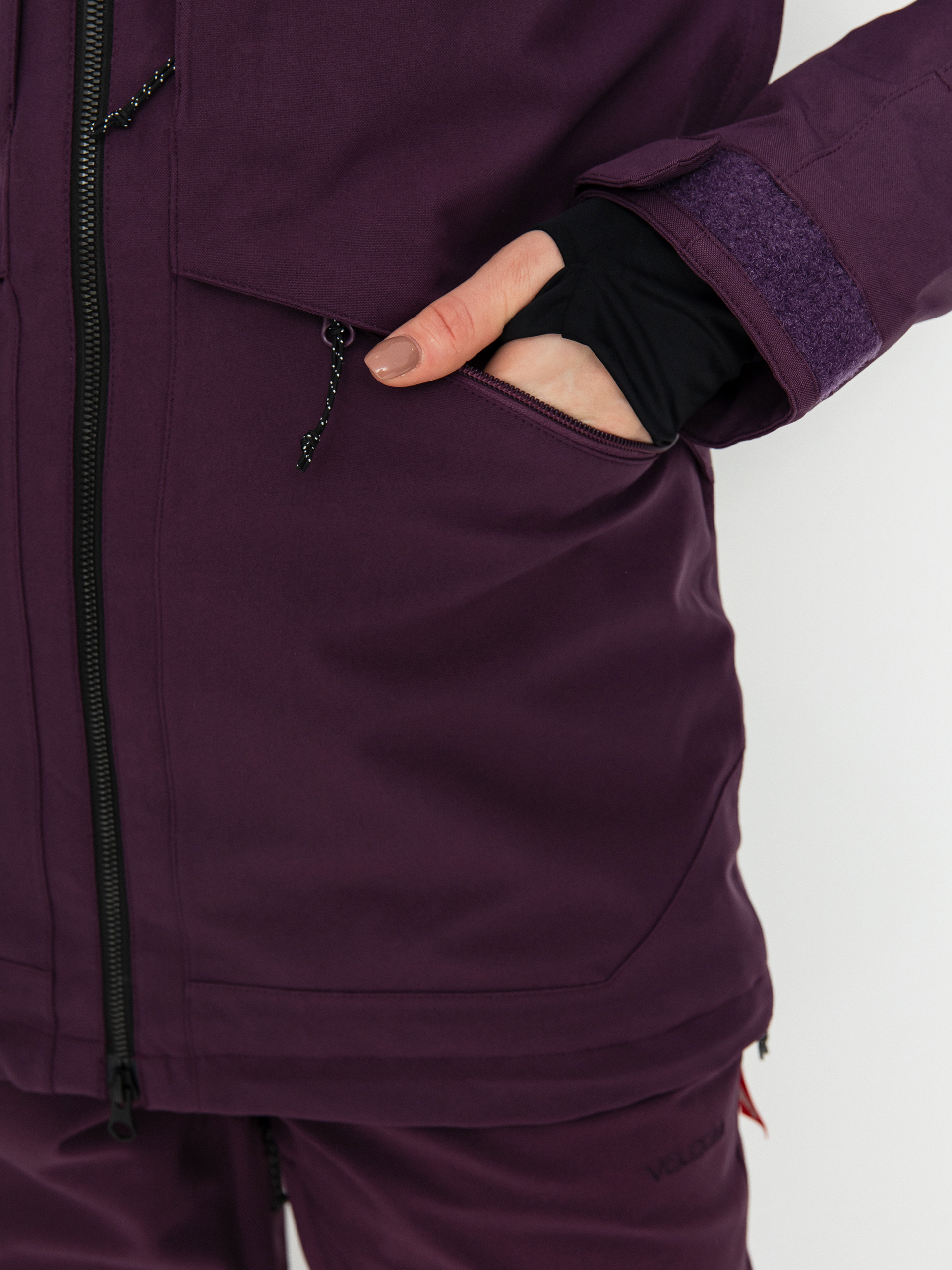 Pentru femei Geacă de snowboard Volcom Shelter 3D Stretch (blackberry)