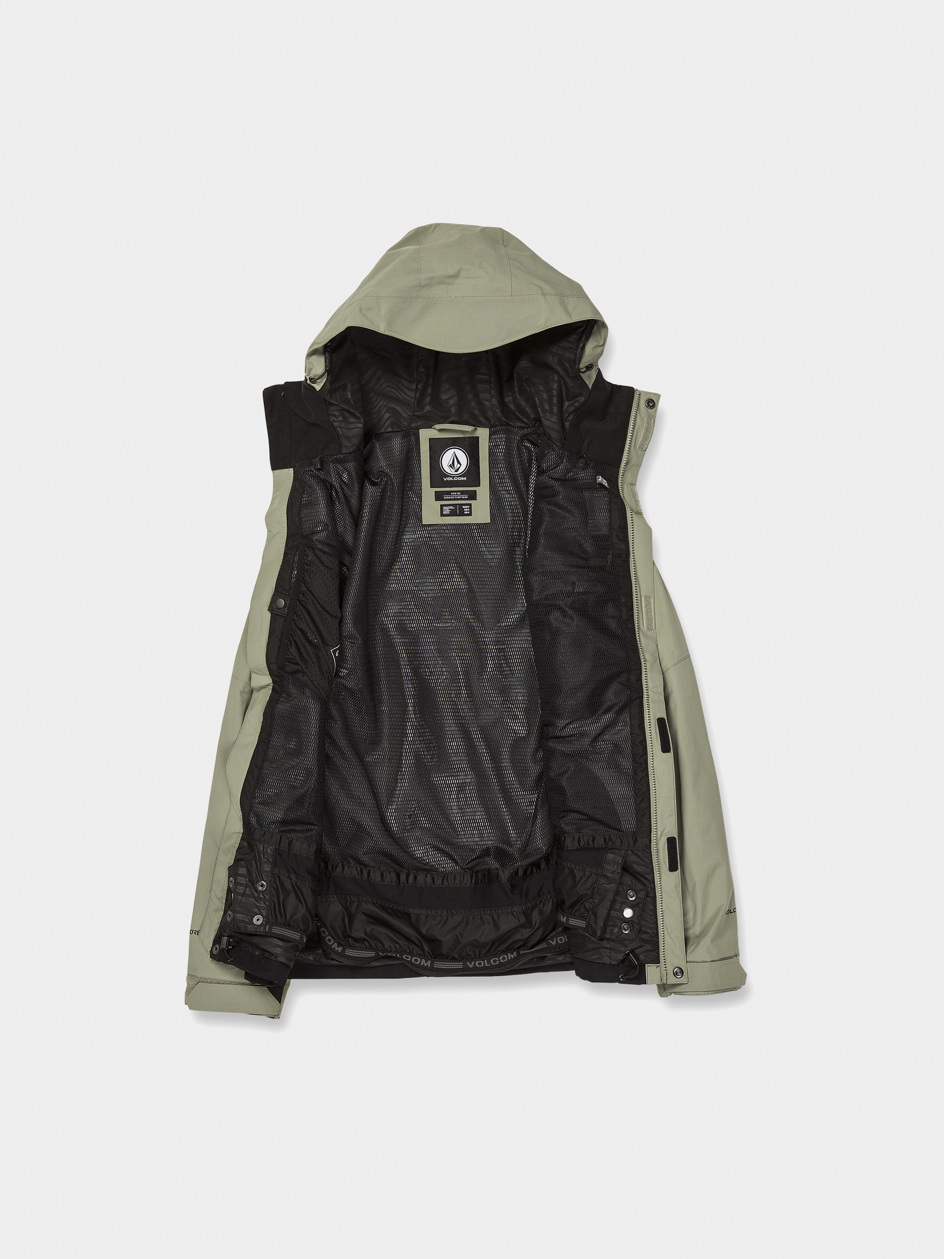 Pentru bărbați Geacă de snowboard Volcom L Ins Gore Tex (light military)