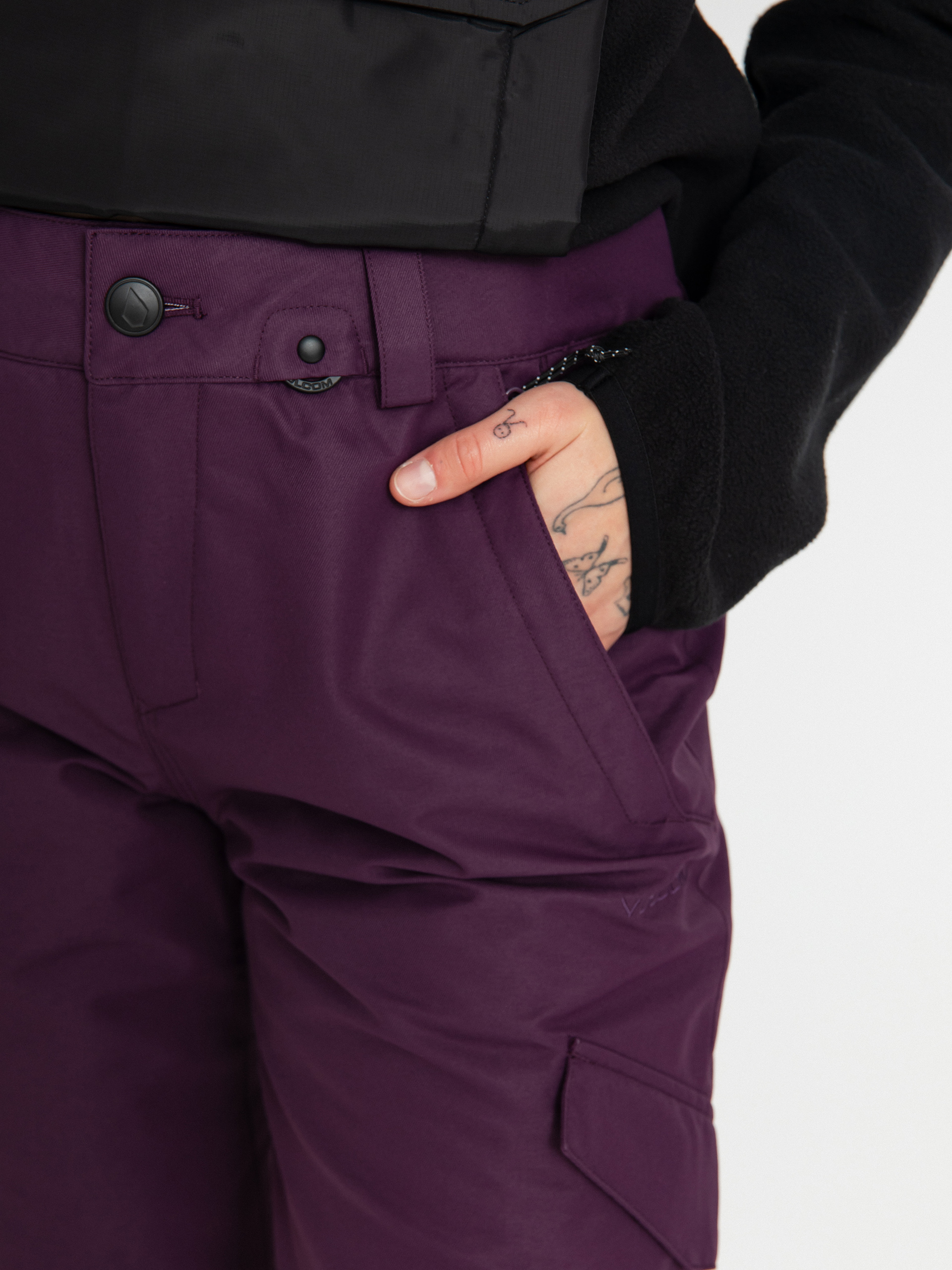 Pentru femei Pantaloni pentru snowboard Volcom Bridger Ins (blackberry)