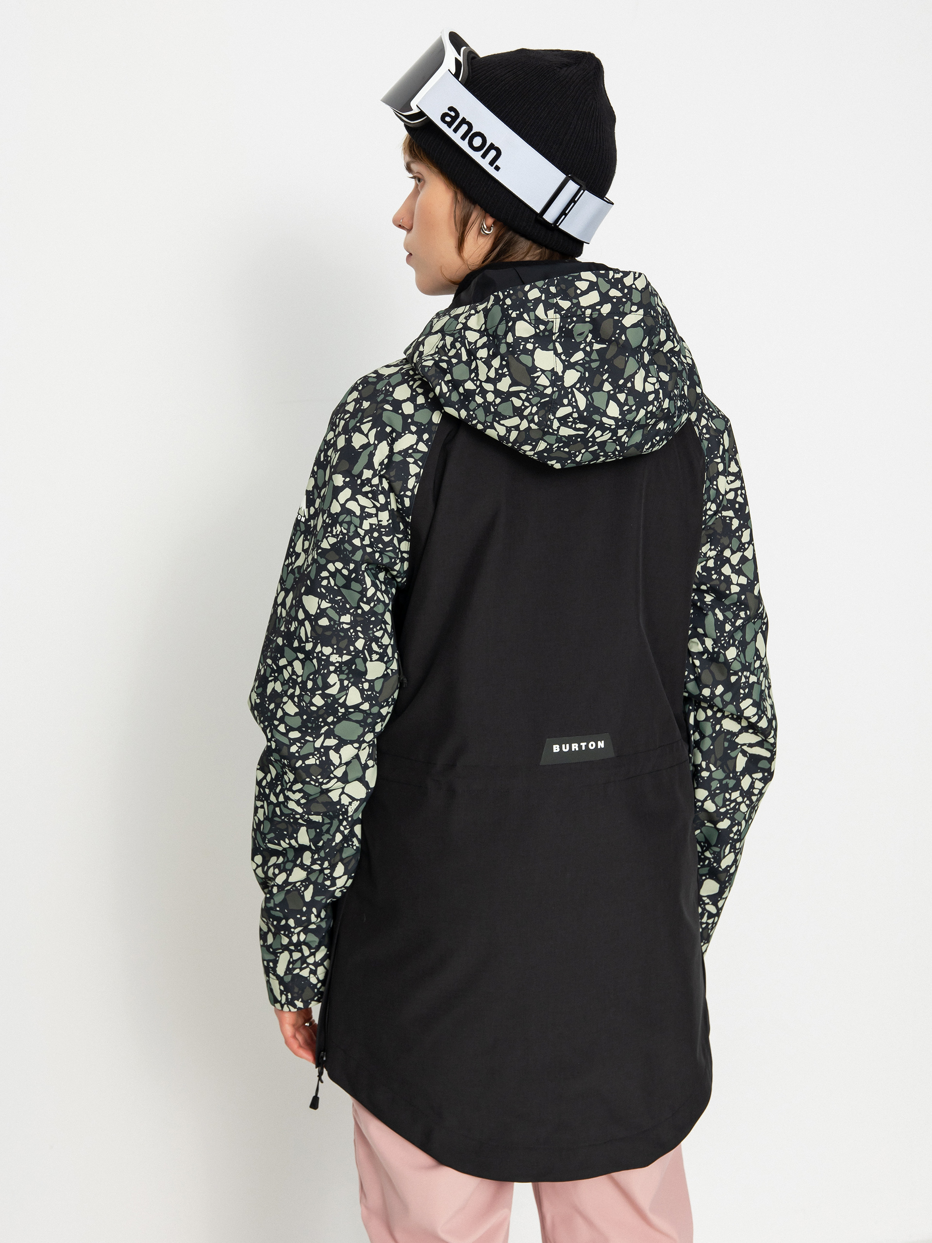 Pentru femei Geacă de snowboard Burton Lalik (sediment/true black)