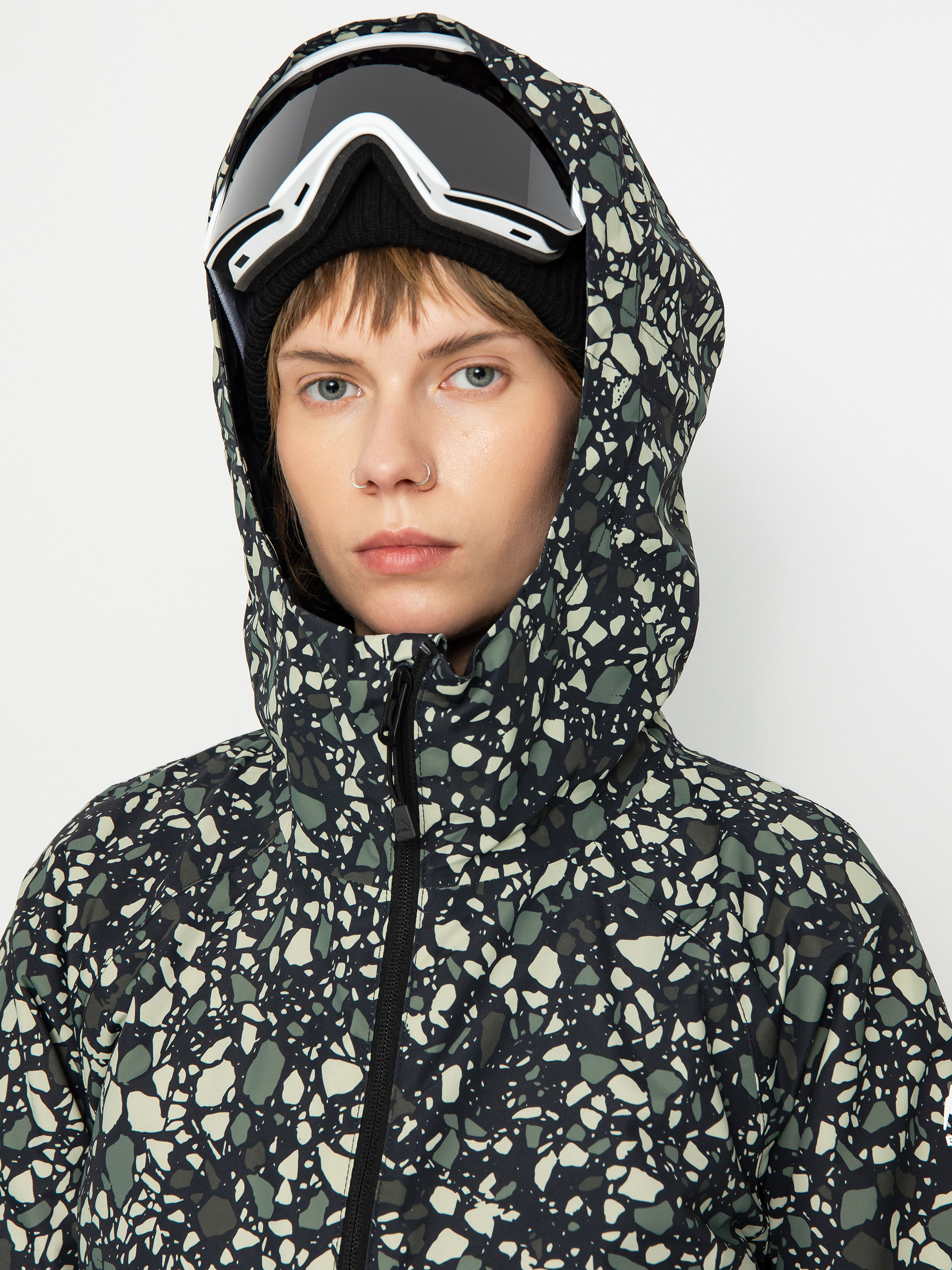 Pentru femei Geacă de snowboard Burton Lalik (sediment/true black)