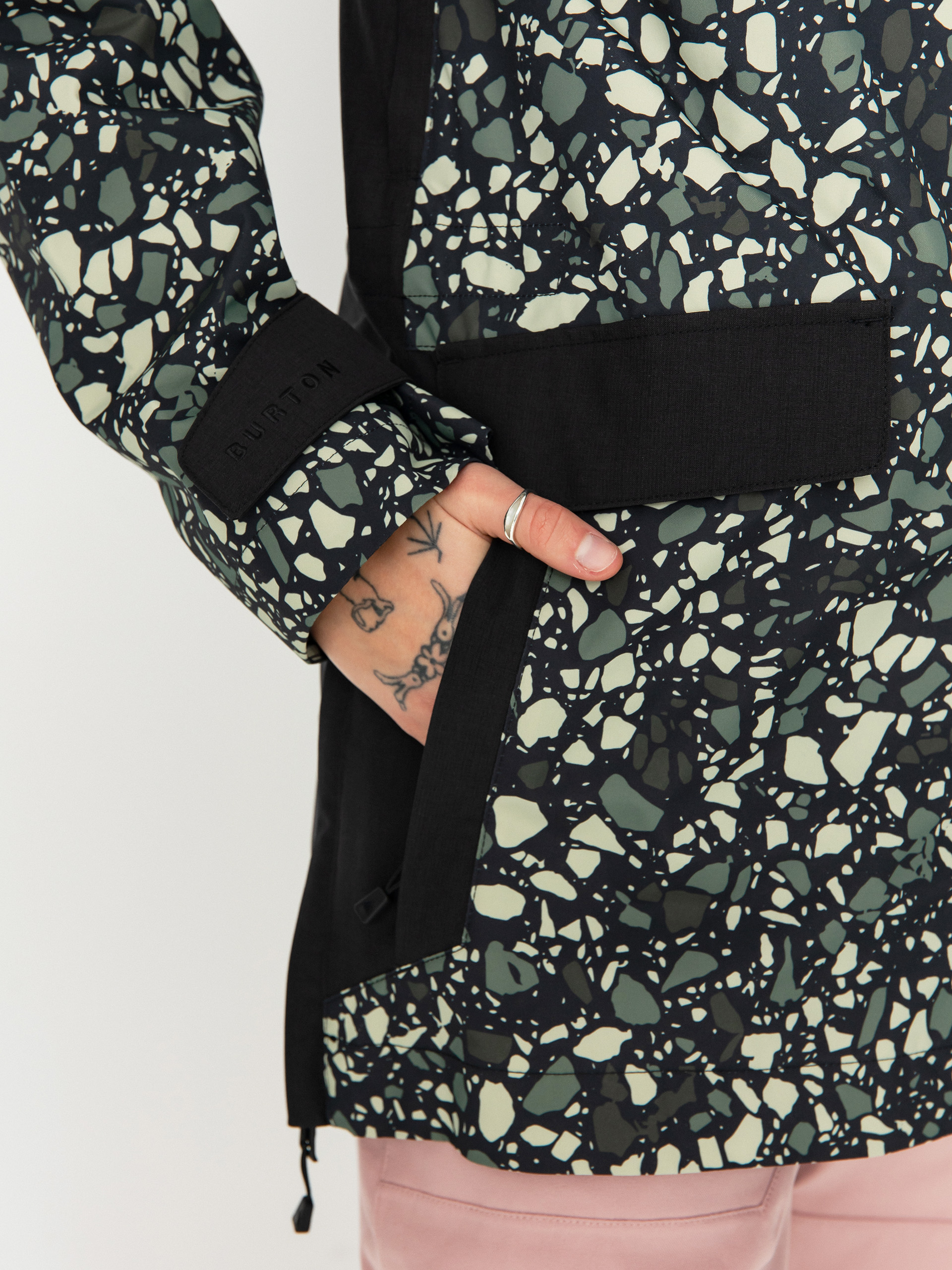 Pentru femei Geacă de snowboard Burton Lalik (sediment/true black)