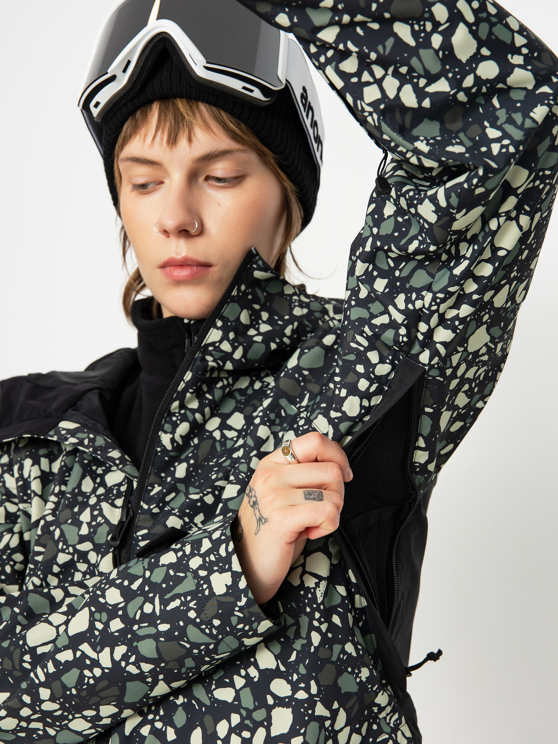 Pentru femei Geacă de snowboard Burton Lalik (sediment/true black)