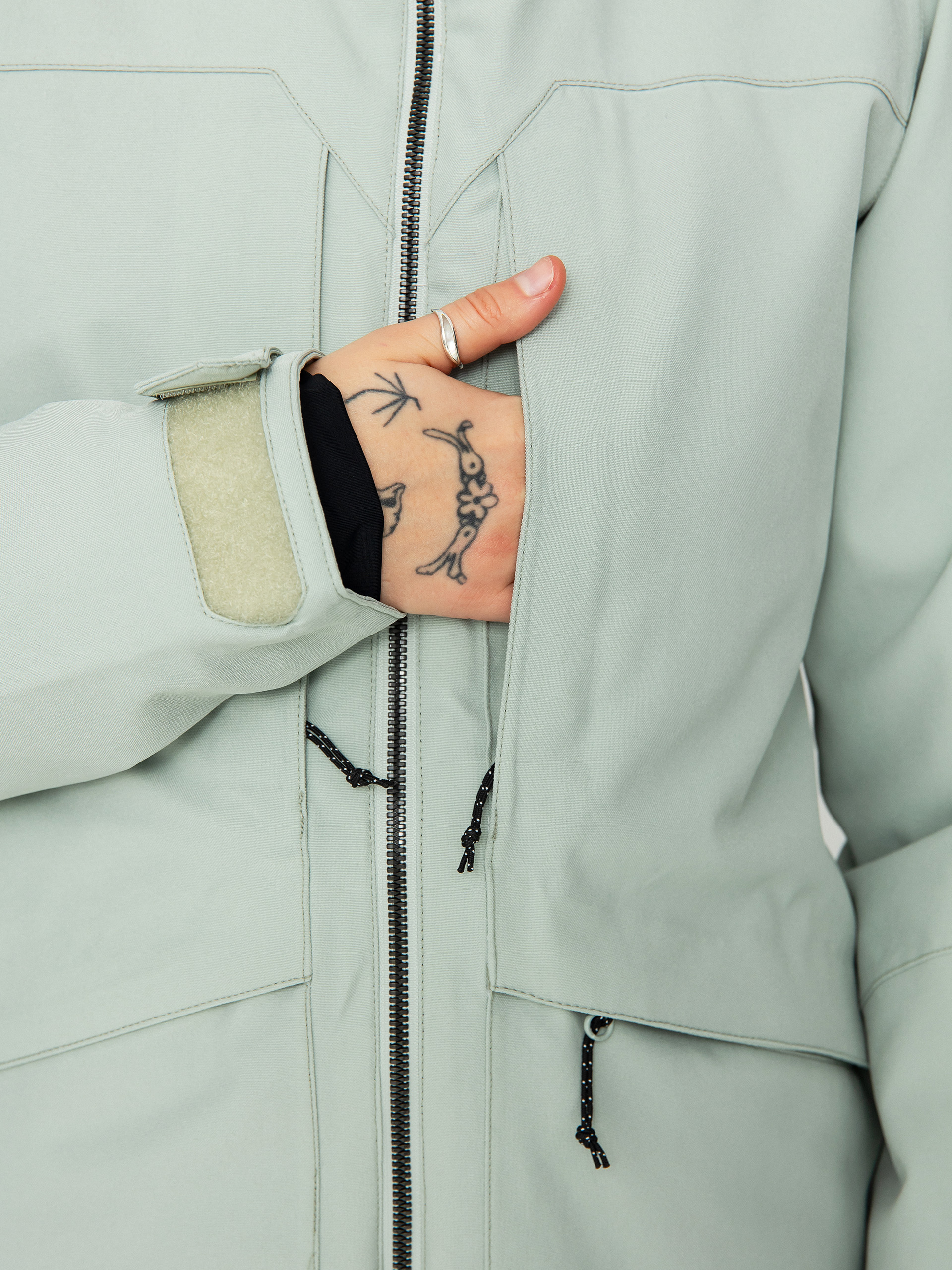 Pentru femei Geacă de snowboard Volcom Shelter 3D Stretch (sage frost)