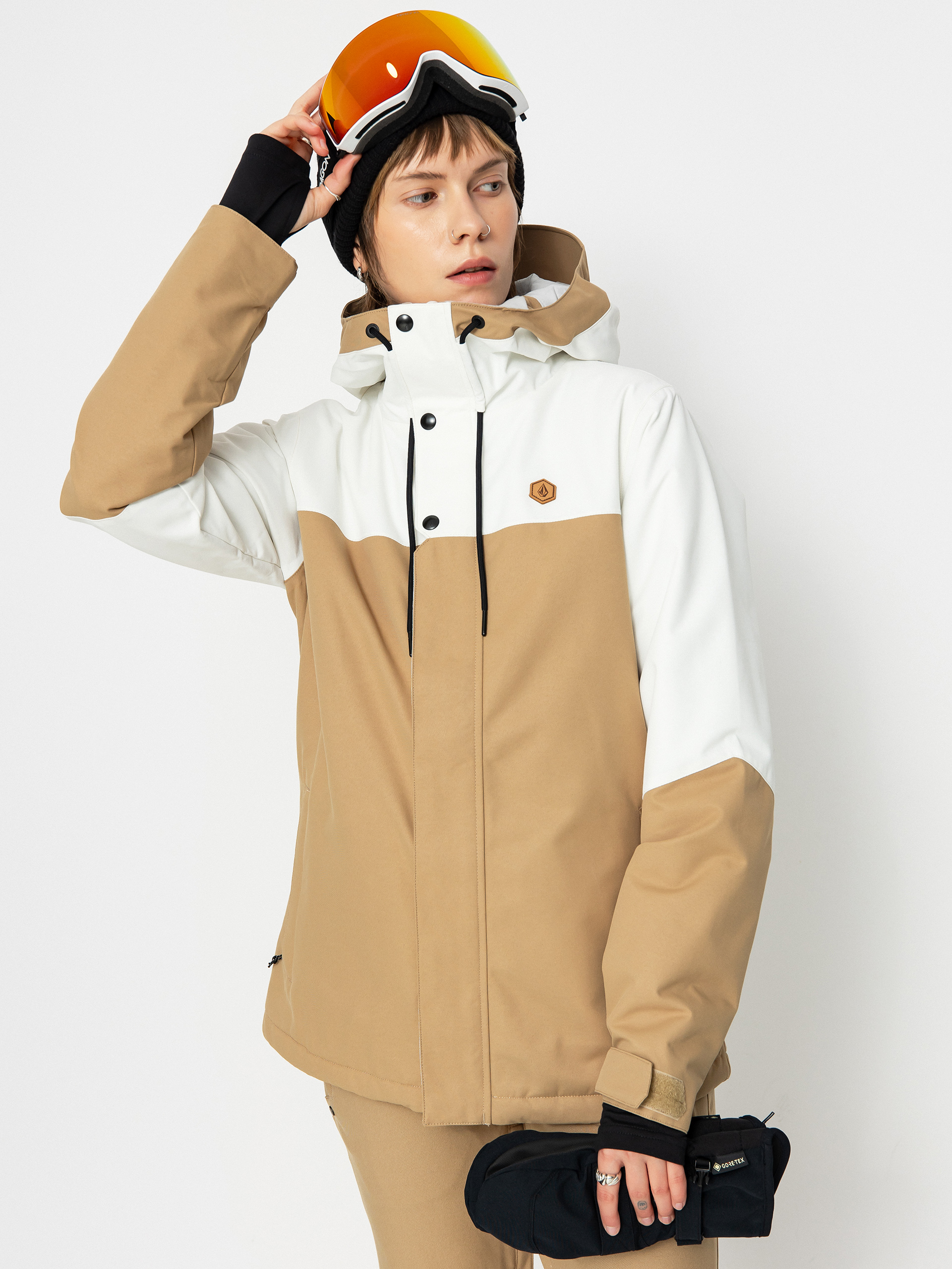 Pentru femei Geacă de snowboard Volcom Bolt Ins (dark khaki)