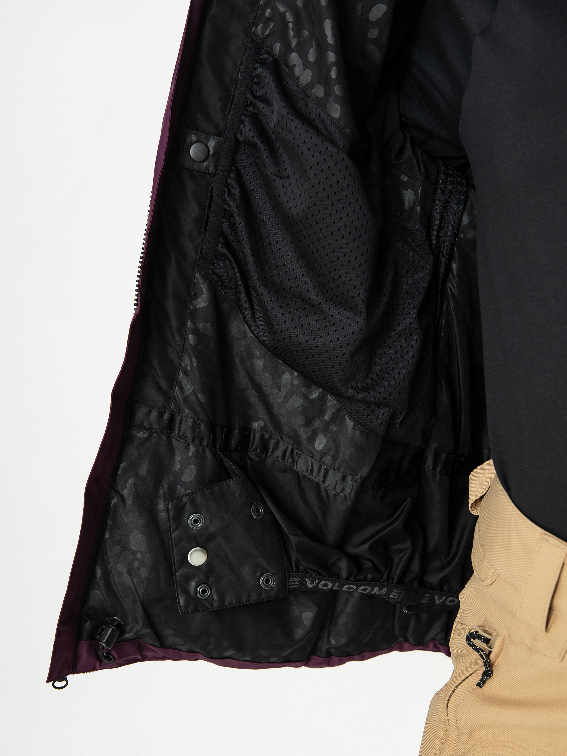 Pentru femei Geacă de snowboard Volcom Puffleup (blackberry)