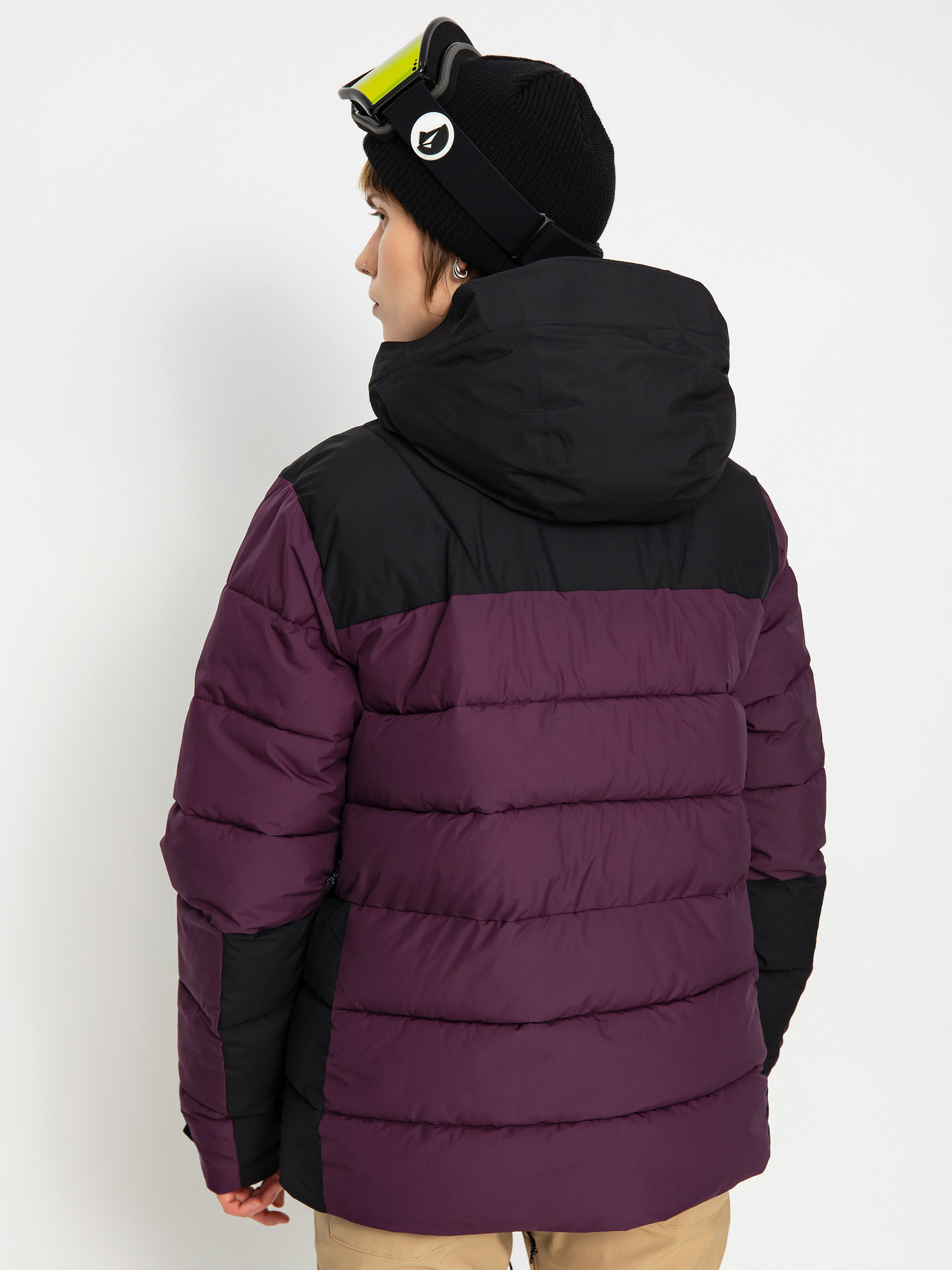 Pentru femei Geacă de snowboard Volcom Puffleup (blackberry)