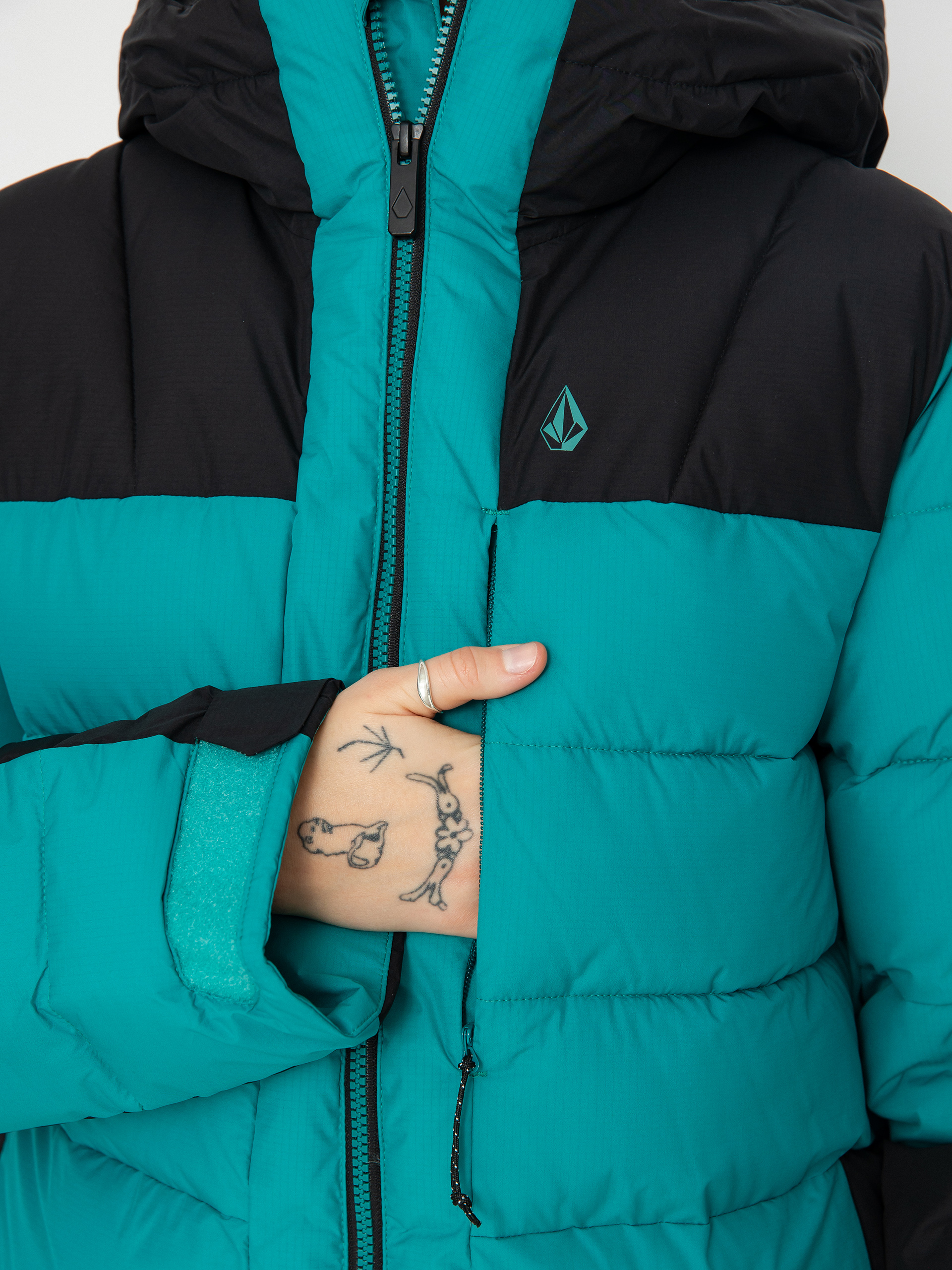 Pentru femei Geacă de snowboard Volcom Puffleup (vibrant green)