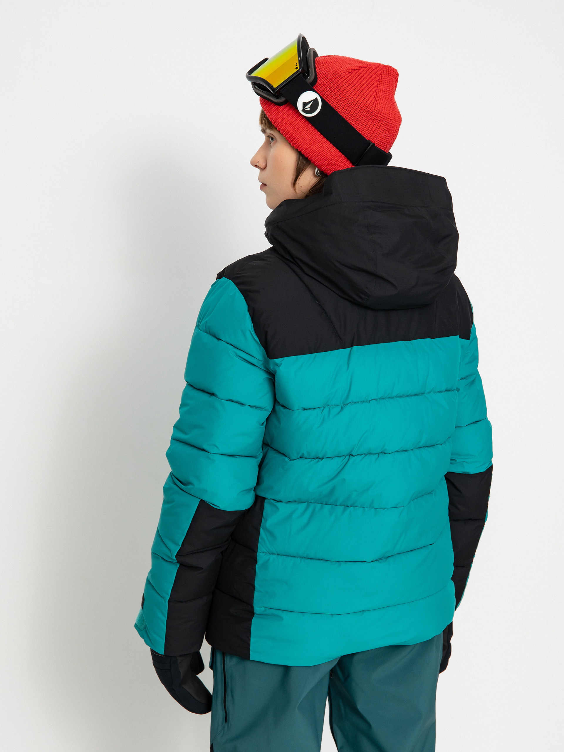 Pentru femei Geacă de snowboard Volcom Puffleup (vibrant green)