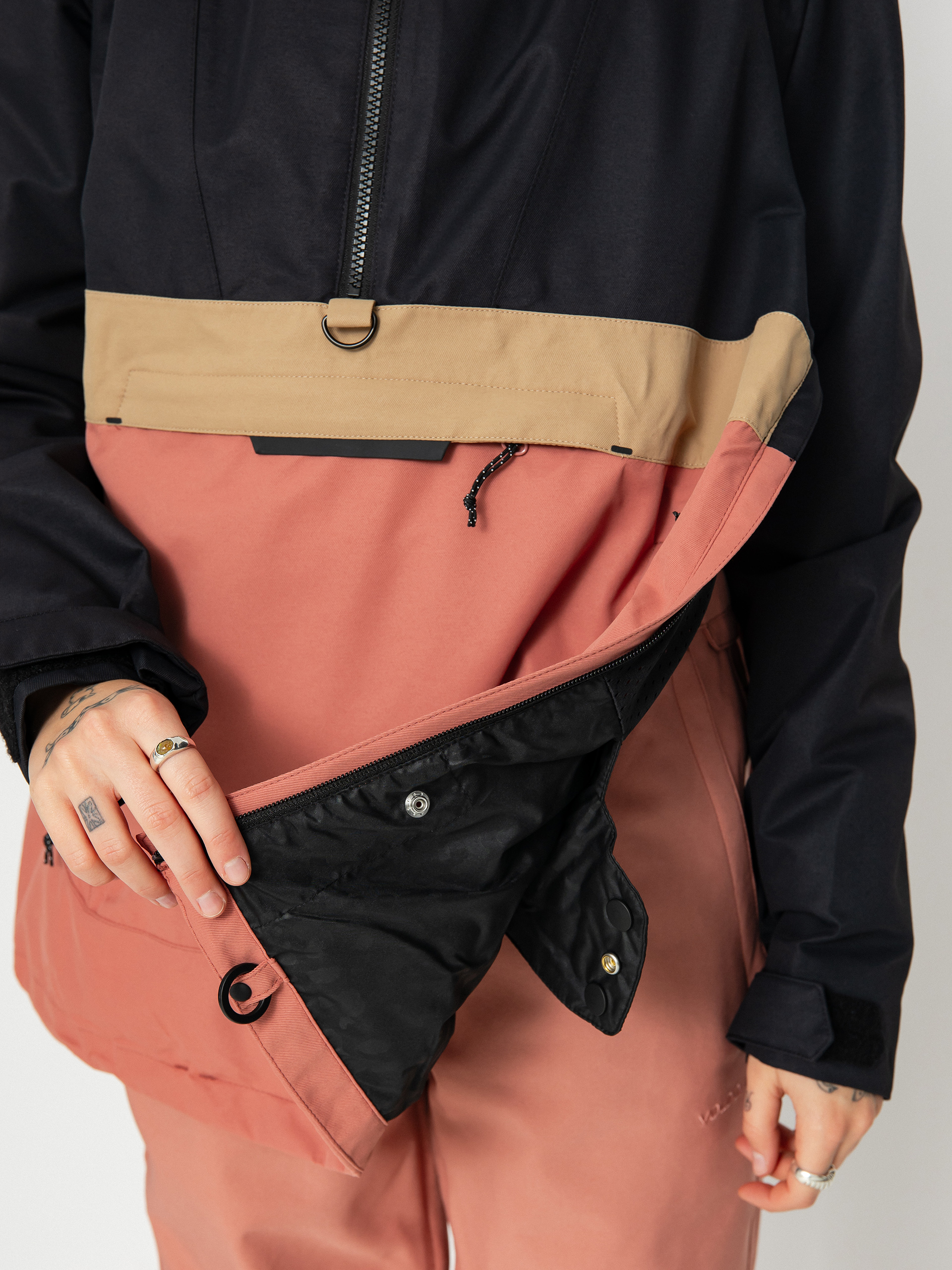 Pentru femei Geacă de snowboard Volcom Ashfield Pullover (earth pink)