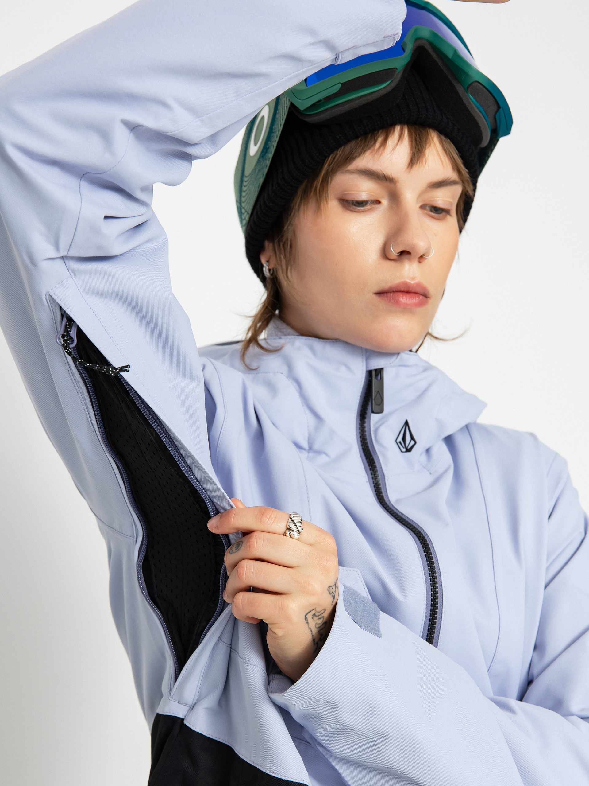 Pentru femei Geacă de snowboard Volcom Ashfield Pullover (lilac ash)