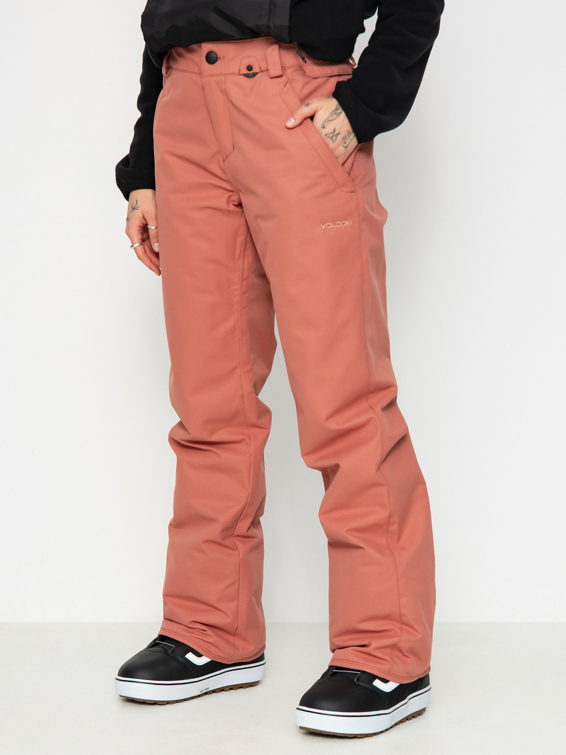 Pentru femei Pantaloni pentru snowboard Volcom Frochickie Ins (earth pink)