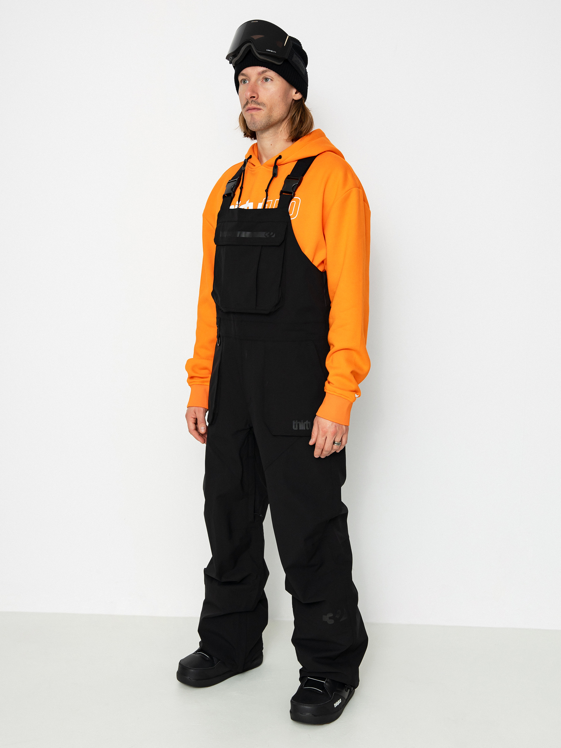Pantaloni pentru snowboard ThirtyTwo Basement Bib (black)