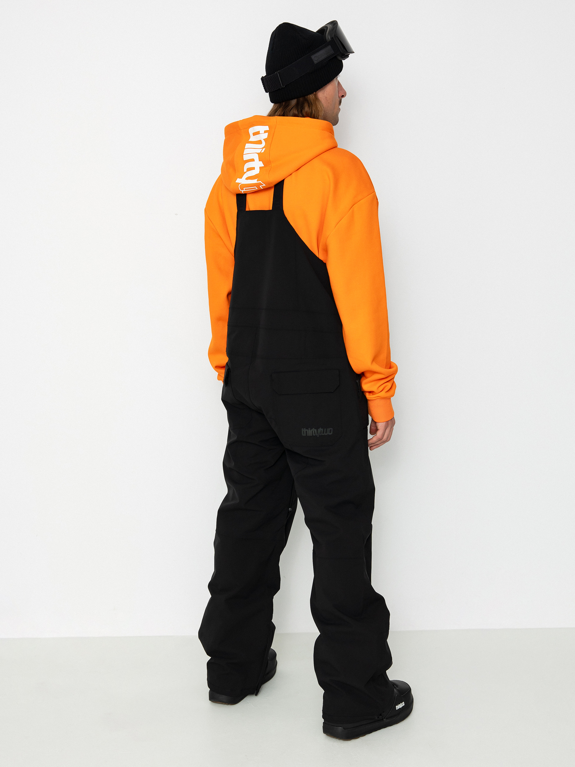 Pentru bărbați Pantaloni pentru snowboard ThirtyTwo Basement Bib (black)