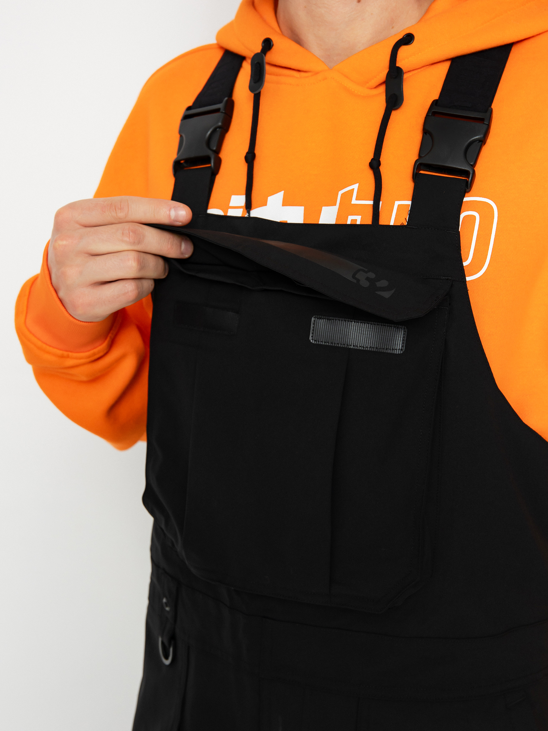 Pentru bărbați Pantaloni pentru snowboard ThirtyTwo Basement Bib (black)