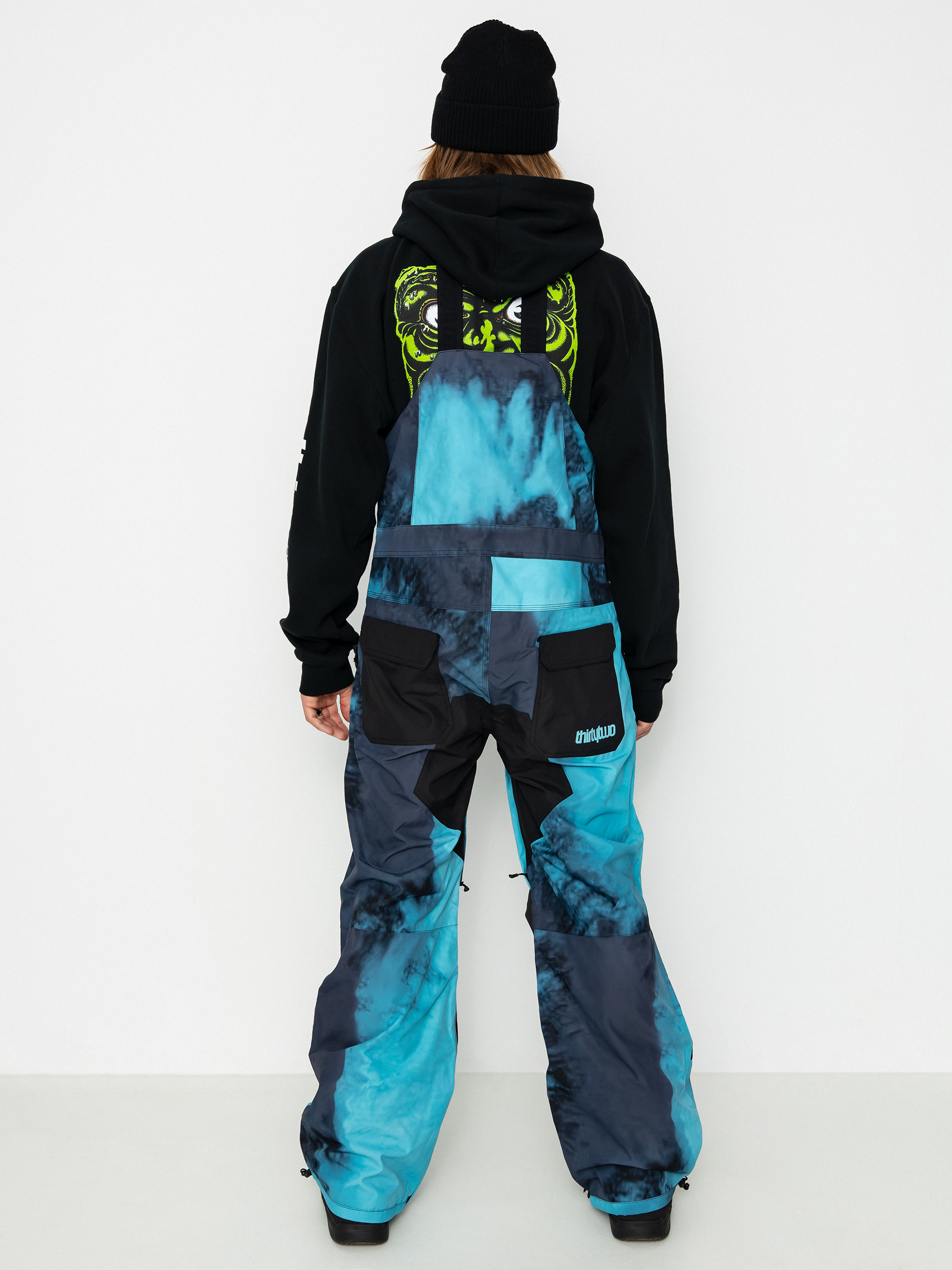 Pentru bărbați Pantaloni pentru snowboard ThirtyTwo Basement Bib (haze)
