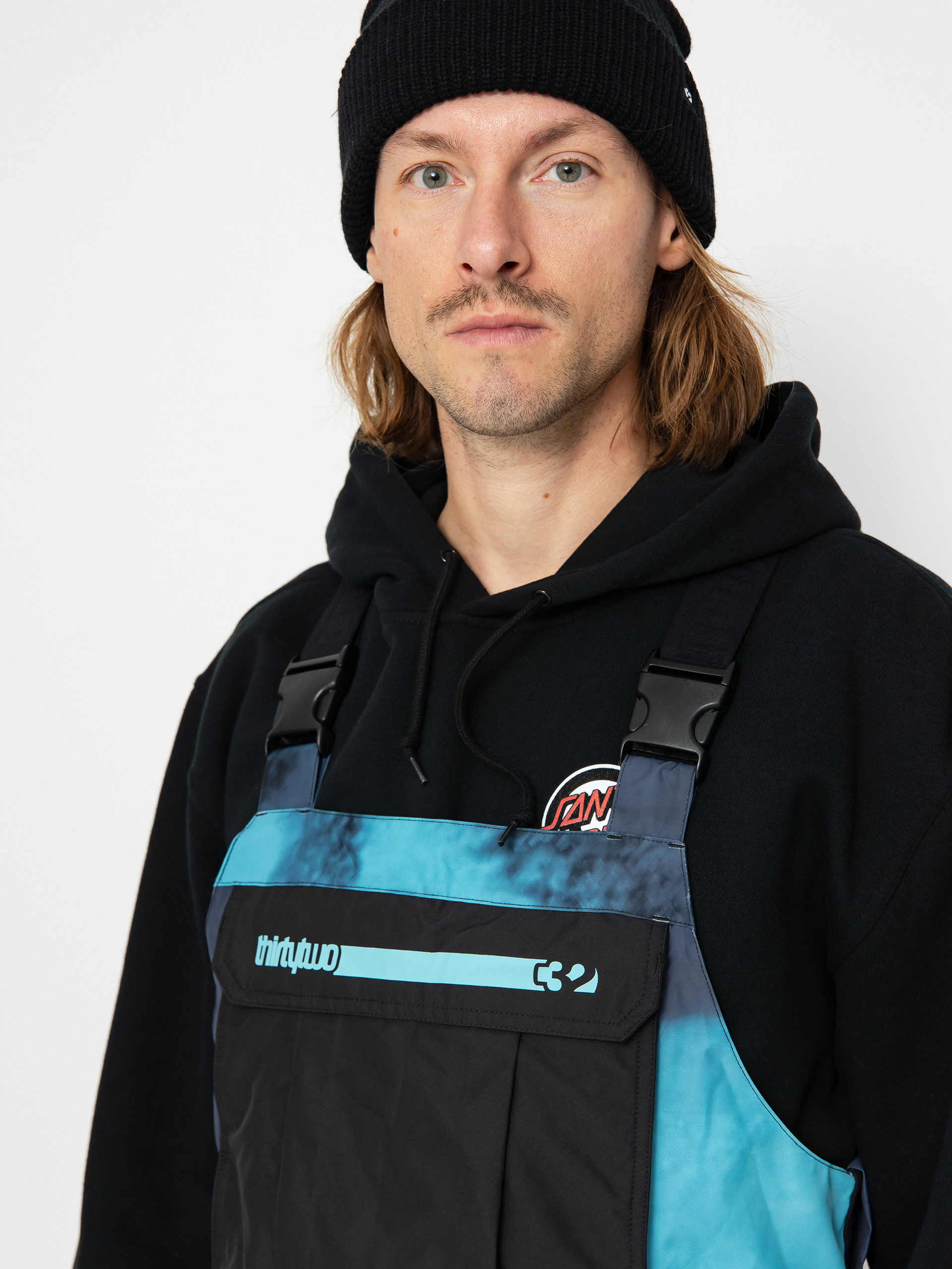 Pentru bărbați Pantaloni pentru snowboard ThirtyTwo Basement Bib (haze)