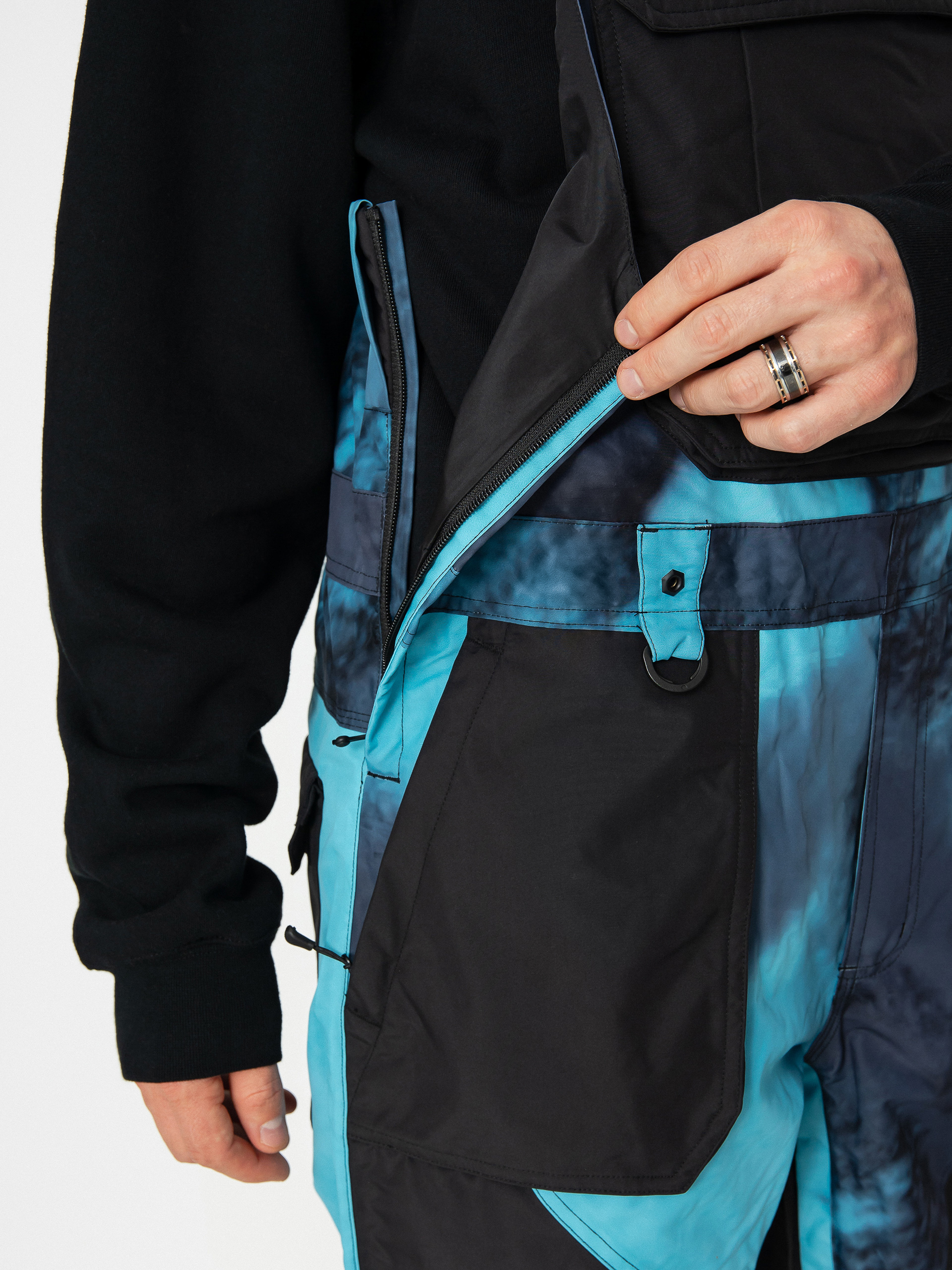 Pentru bărbați Pantaloni pentru snowboard ThirtyTwo Basement Bib (haze)