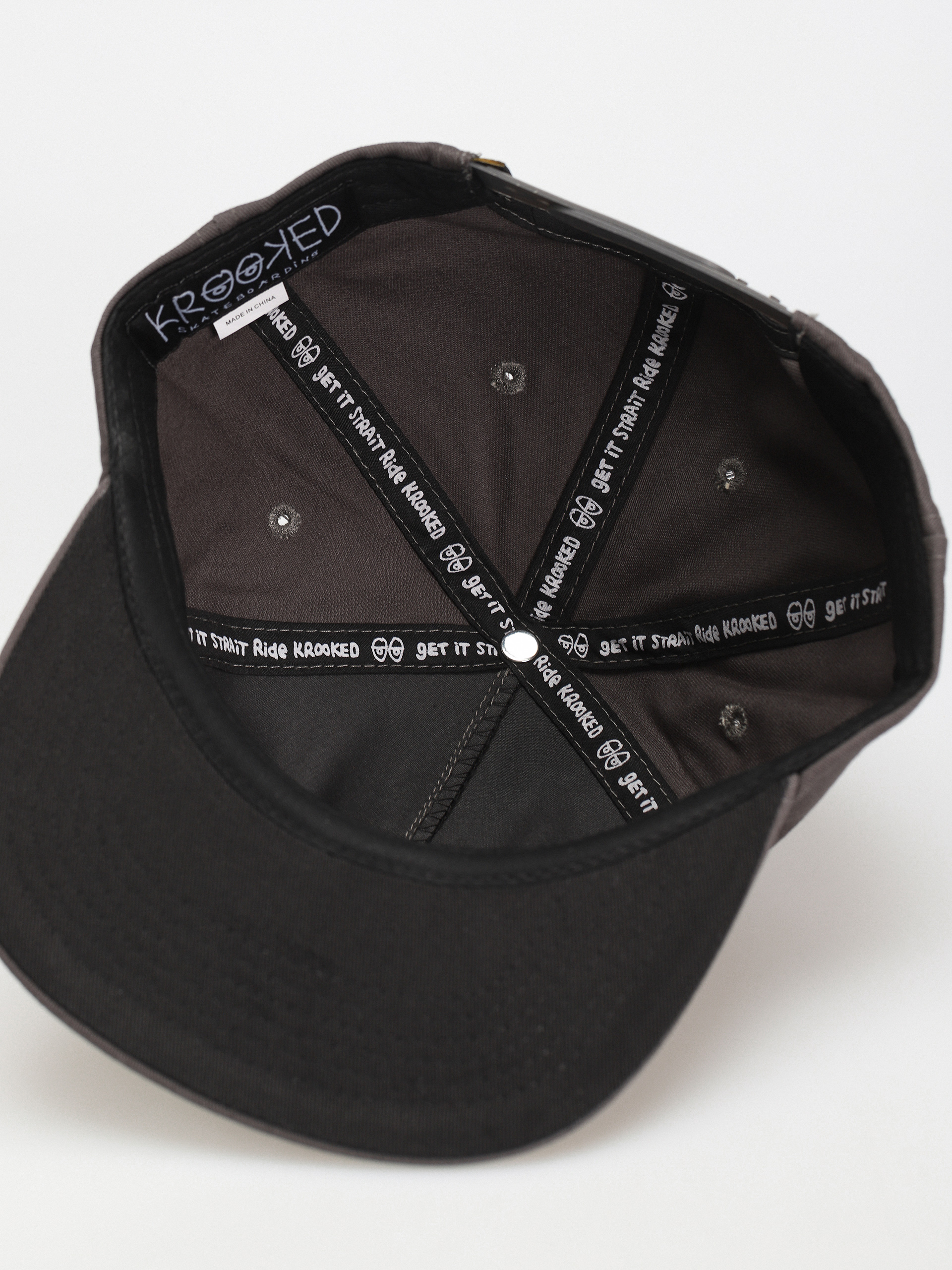 Șapcă Krooked Adj Style Snapback (charcoal/black)