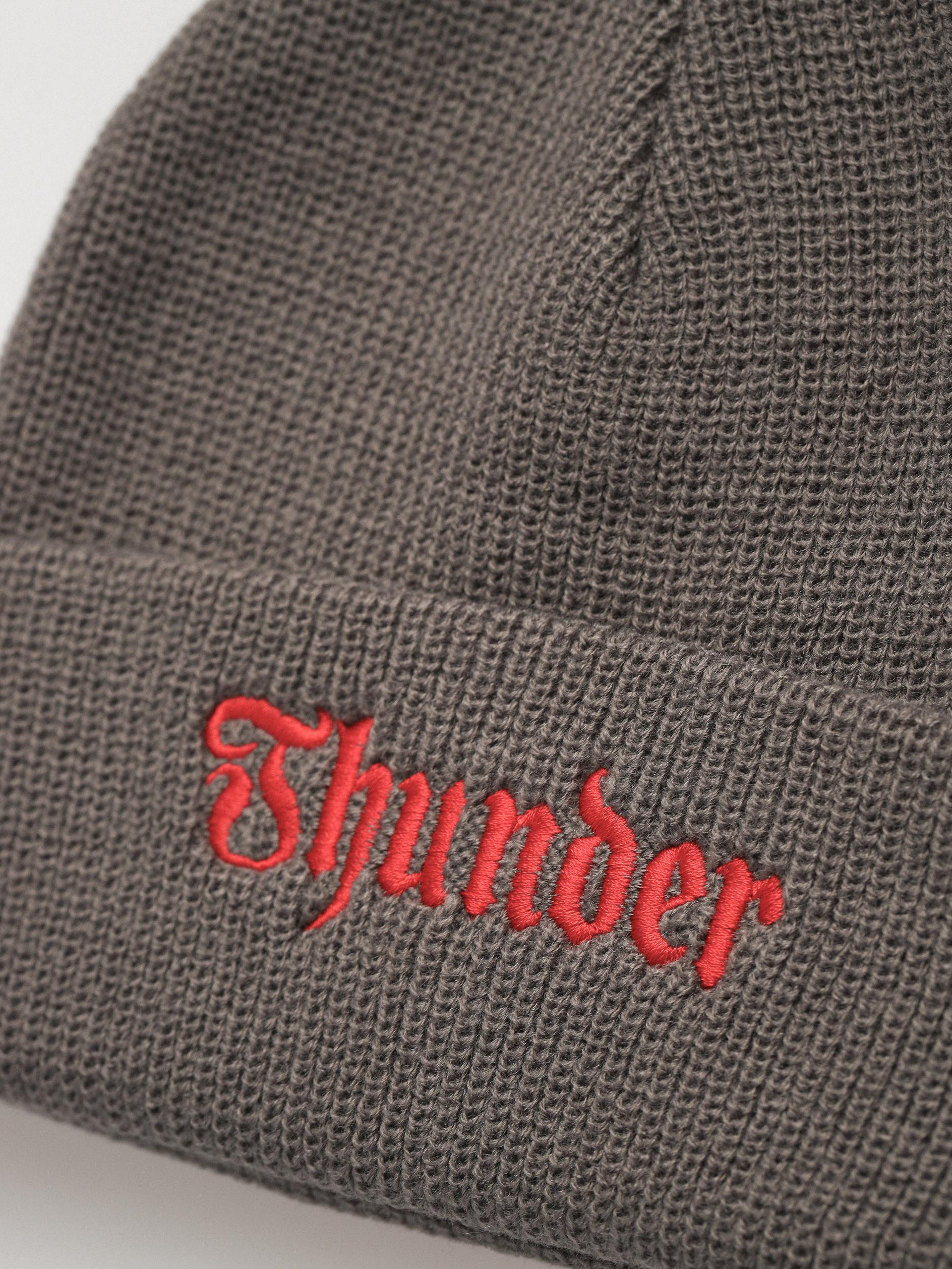 Căciulă Thunder Script Cuff Beanie (charcoal/red)