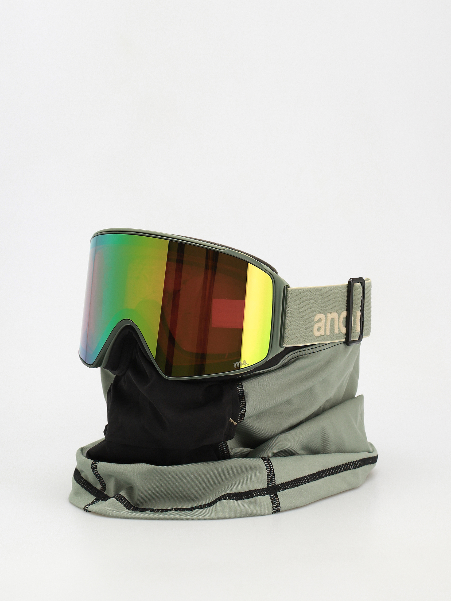Ochelari pentru snowboard Anon M4 Cylindrical MFI (hedge/perceive variable green/cloudy pink)